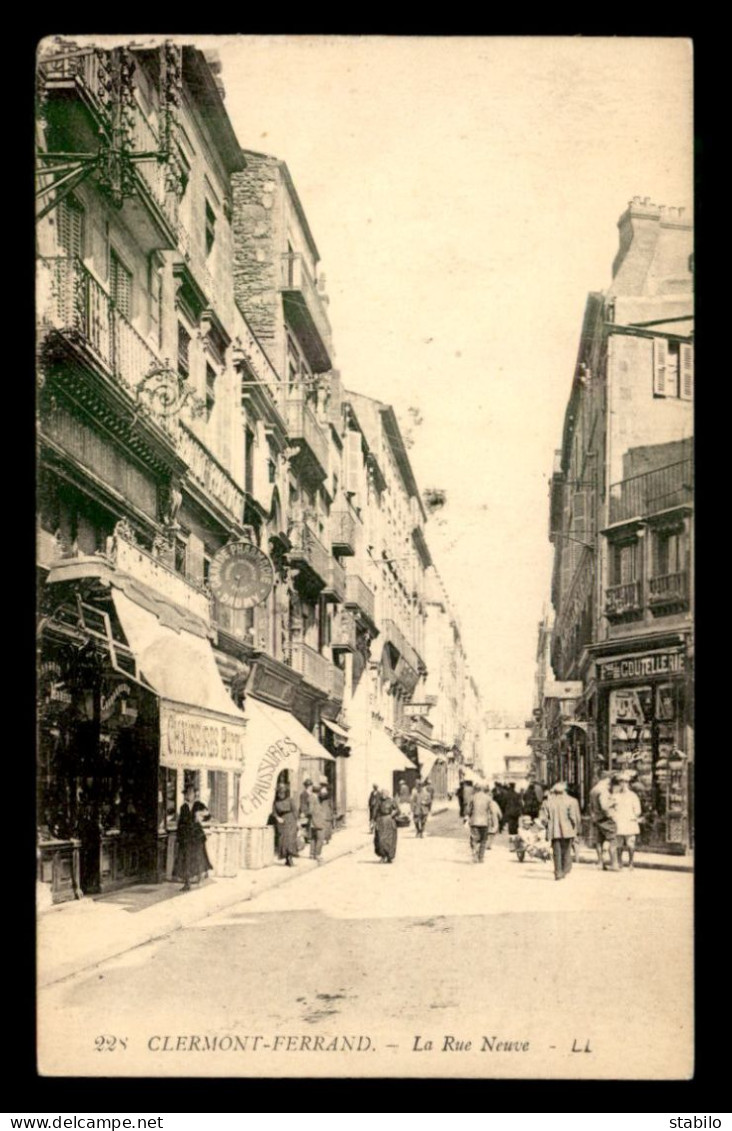 63 - CLERMONT-FERRAND - LA RUE NEUVE - PHARMACIE DAUMY - Clermont Ferrand