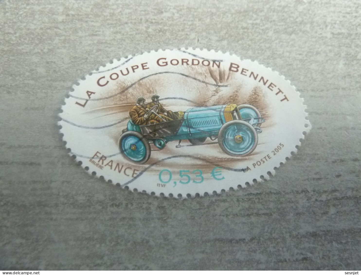 Coupe Gordon Bennet - Voiture De Course Richard Brasier - 0.53 € - Yt 3795 - Multicolore - Oblitéré - Année 2005 - - Automobile