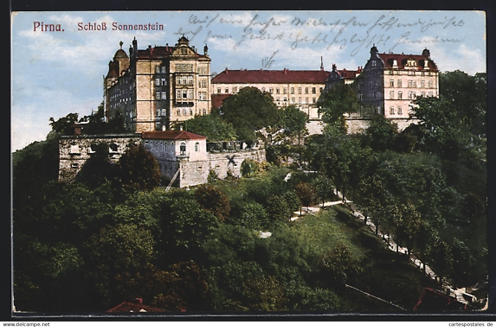 AK Pirna, Schloss Sonnenstein Mit Umgebung  - Pirna