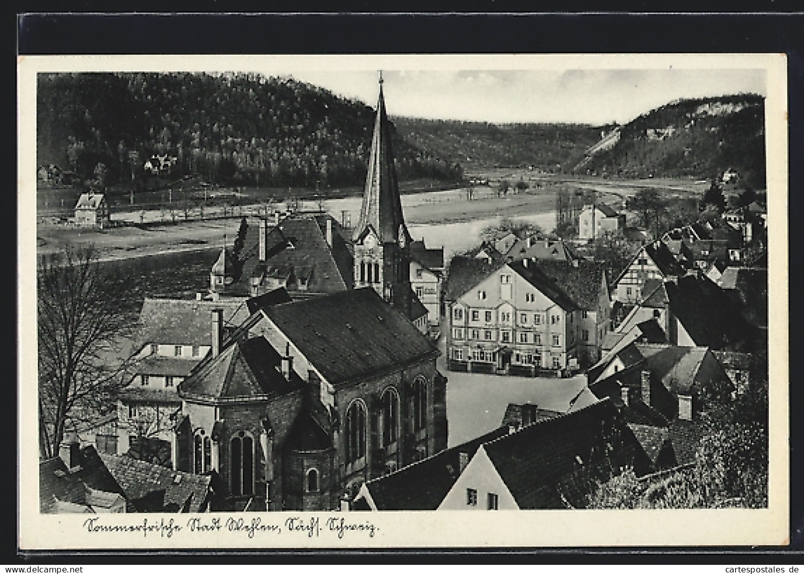 AK Wehlen /Sächs. Schweiz, Teilansicht Mit Blick Ins Land  - Wehlen