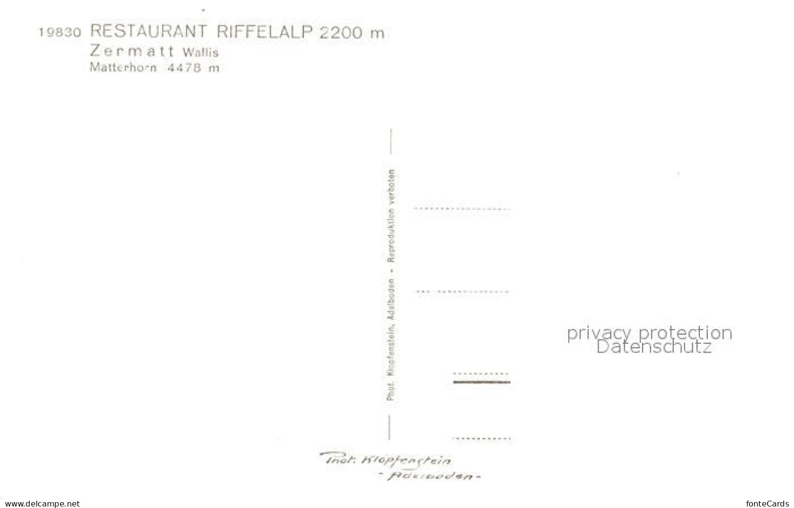 13246719 Zermatt VS Restaurant Riffelalp Mit Matterhorn Zermatt VS - Other & Unclassified