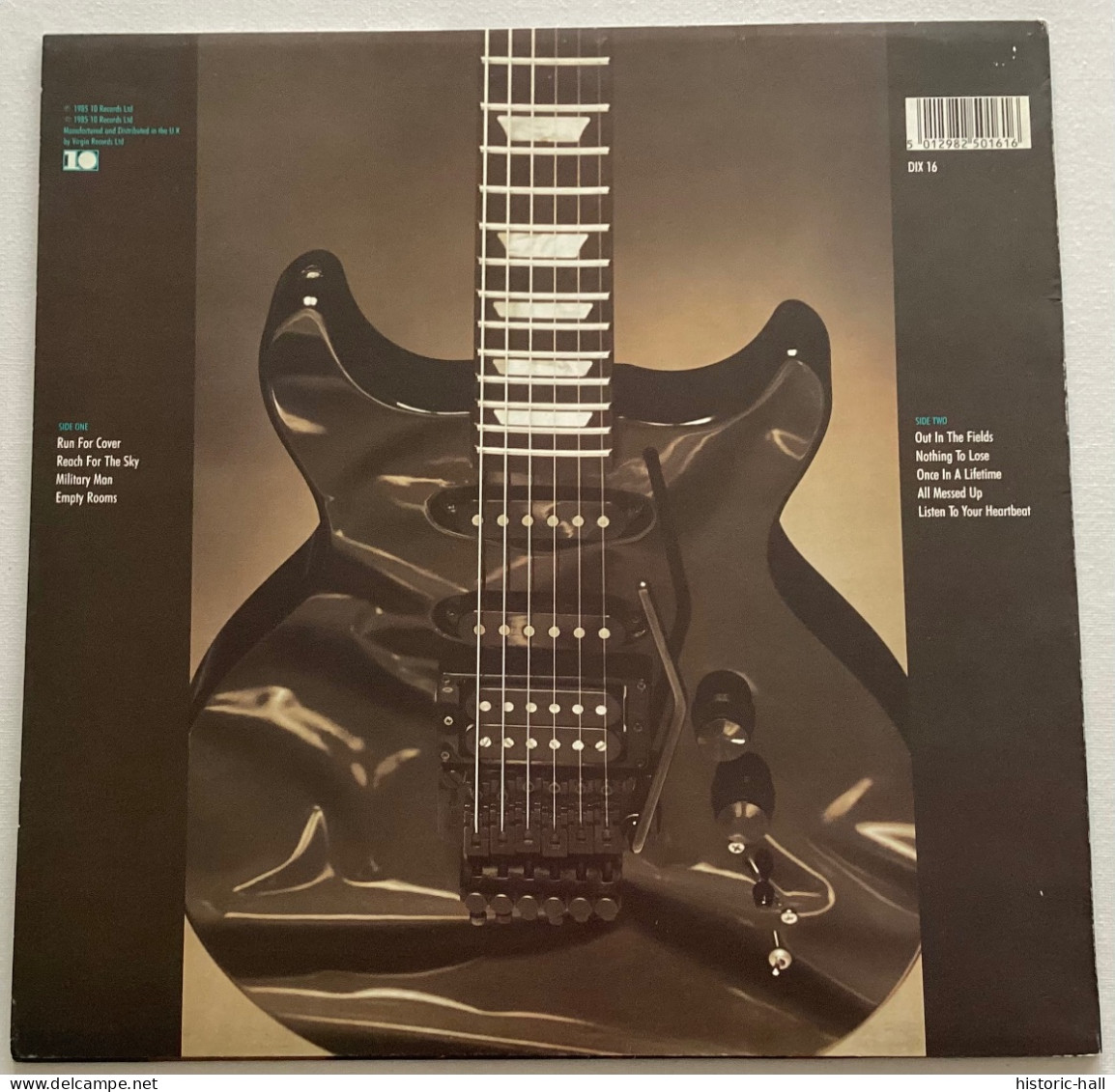 GARY MOORE - Run For Cover - LP - 1985 - UK Press - Hard Rock En Metal