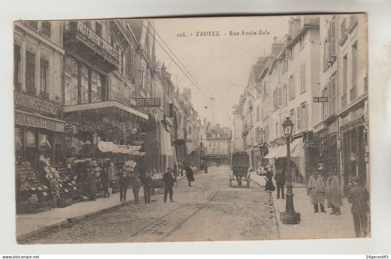 CPA TROYES(Aube) - Rue Emile Zola - Troyes