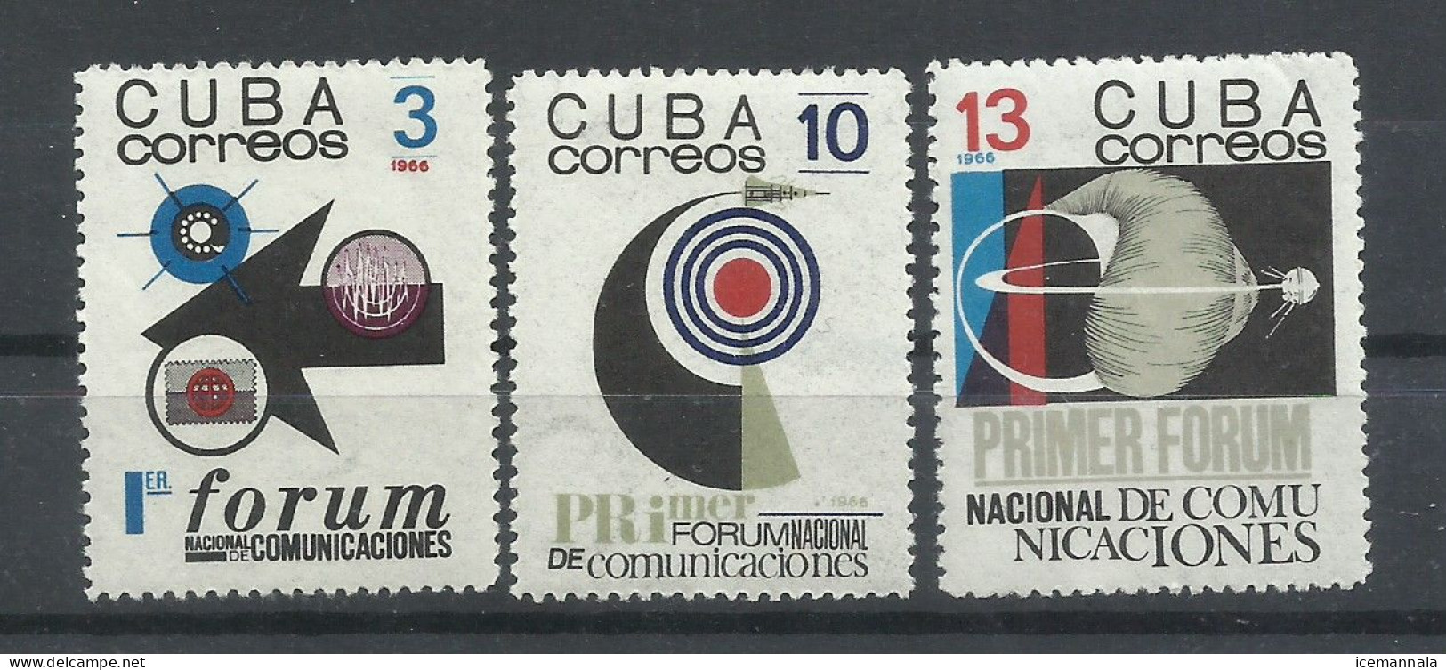 CUBA    YVERT   1075/77  MNH  ** - Nuovi