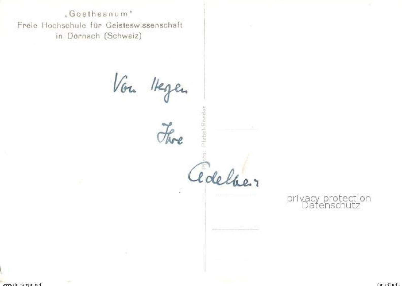 13243849 Dornach SO Goetheanum Freie Hochschule Fuer Geisteswissenschaft Dornach - Altri & Non Classificati