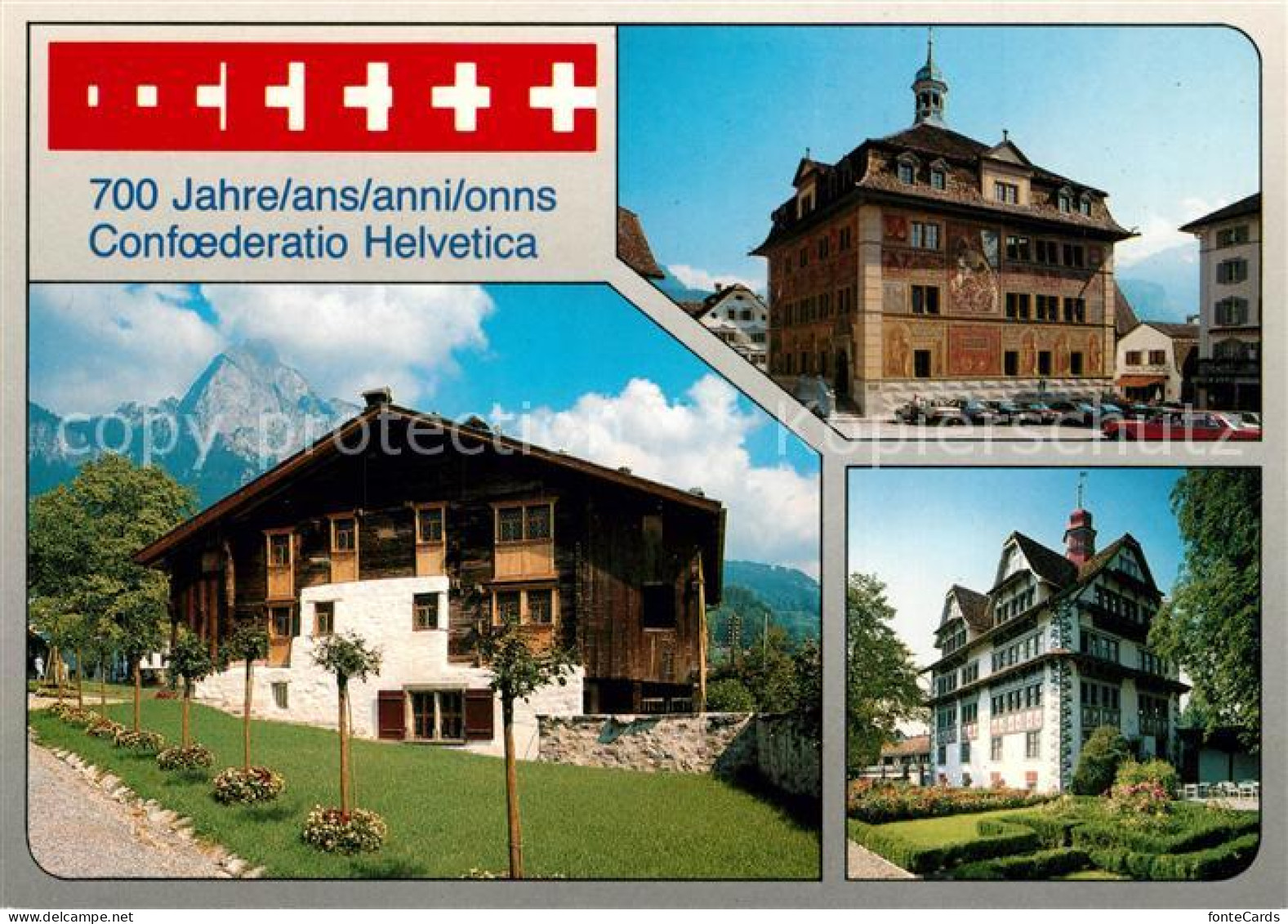 13242229 Schwyz Ital Reding Haus Haus Bethlehem Rathaus Schwyz - Autres & Non Classés