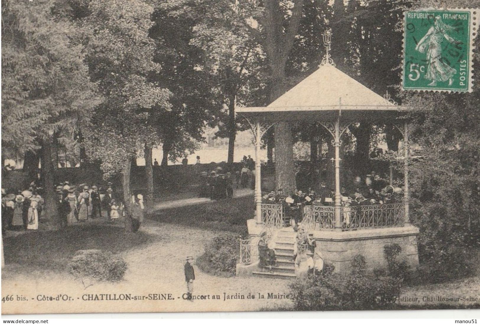 CHATILLON Sur SEINE  Concert Au Jardin De La Mairie - Chatillon Sur Seine
