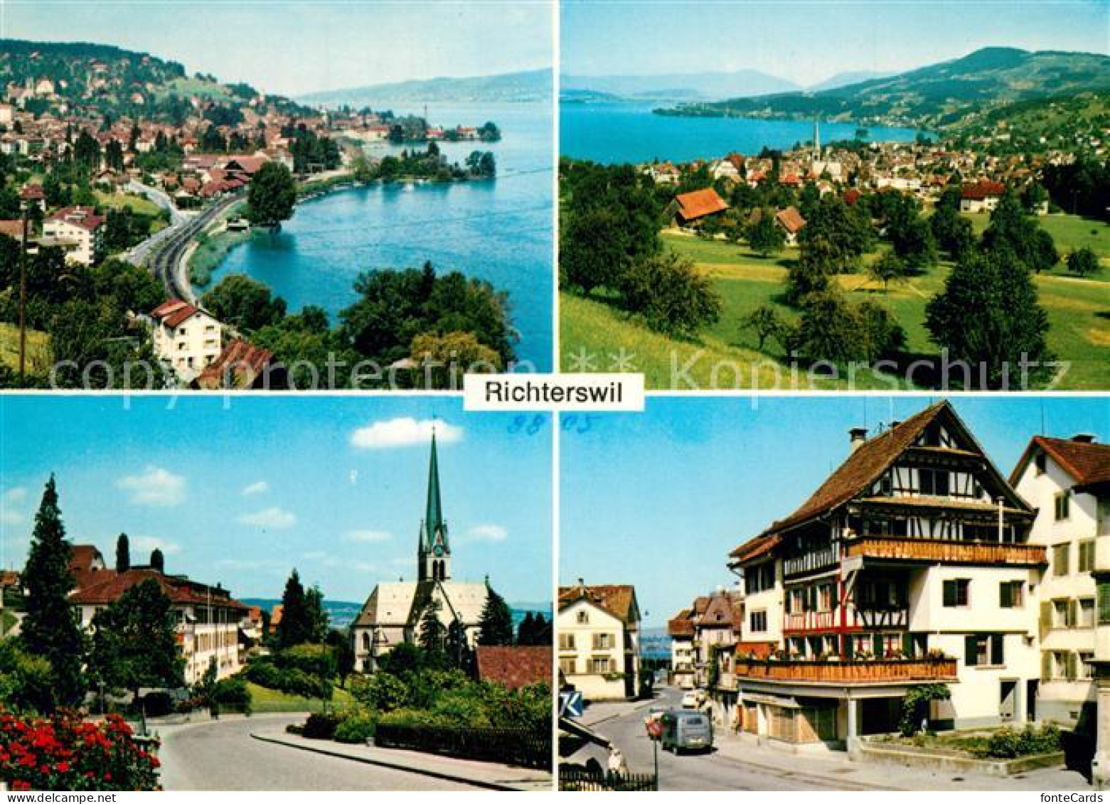 13241917 Richterswil Krankenhaus Kirche Poststrasse Richterswil - Sonstige & Ohne Zuordnung