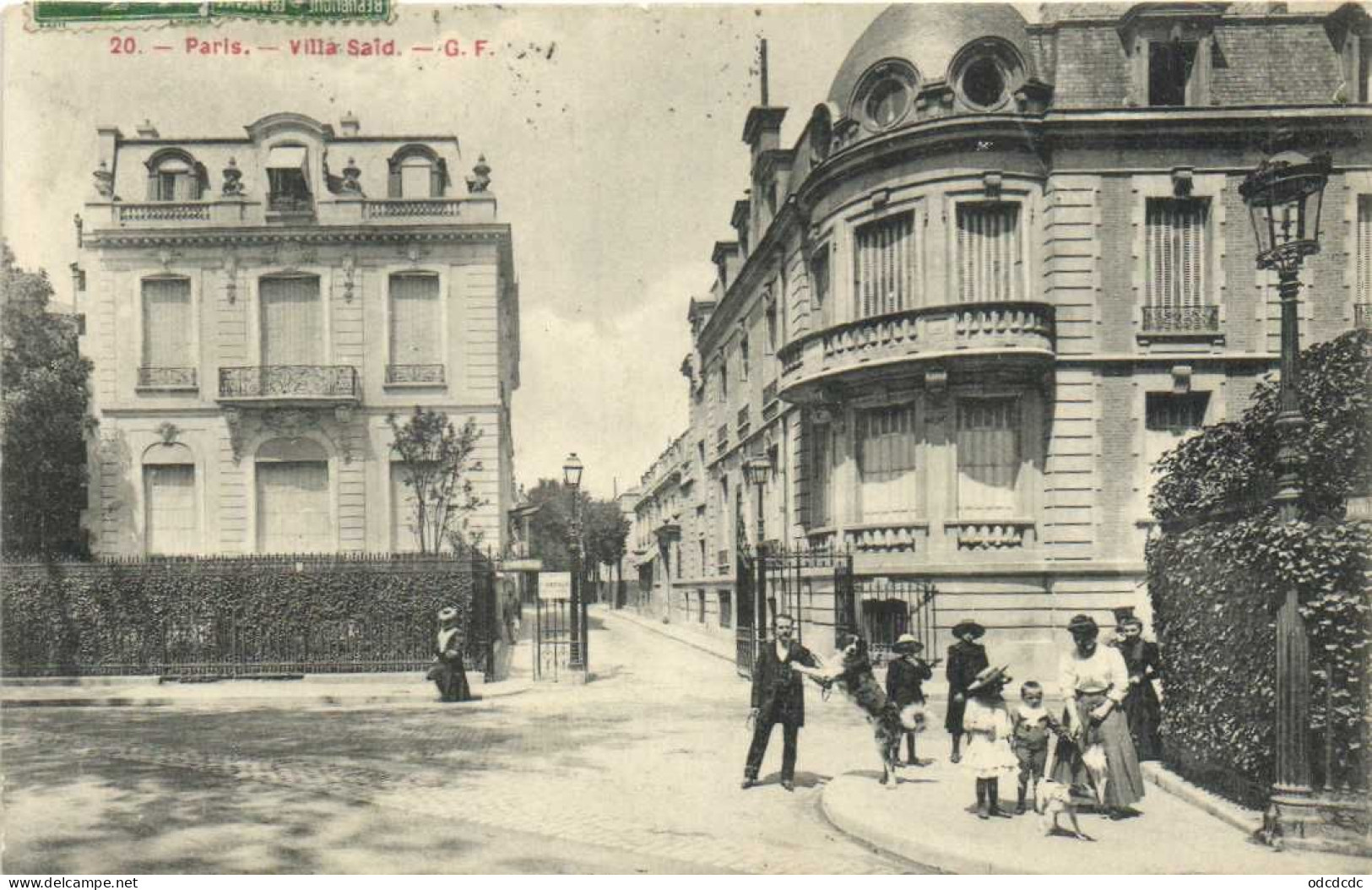PARIS  Villa SaidAnimée Personnages Chien St Bernar Edit G.F Peu Courante - District 16