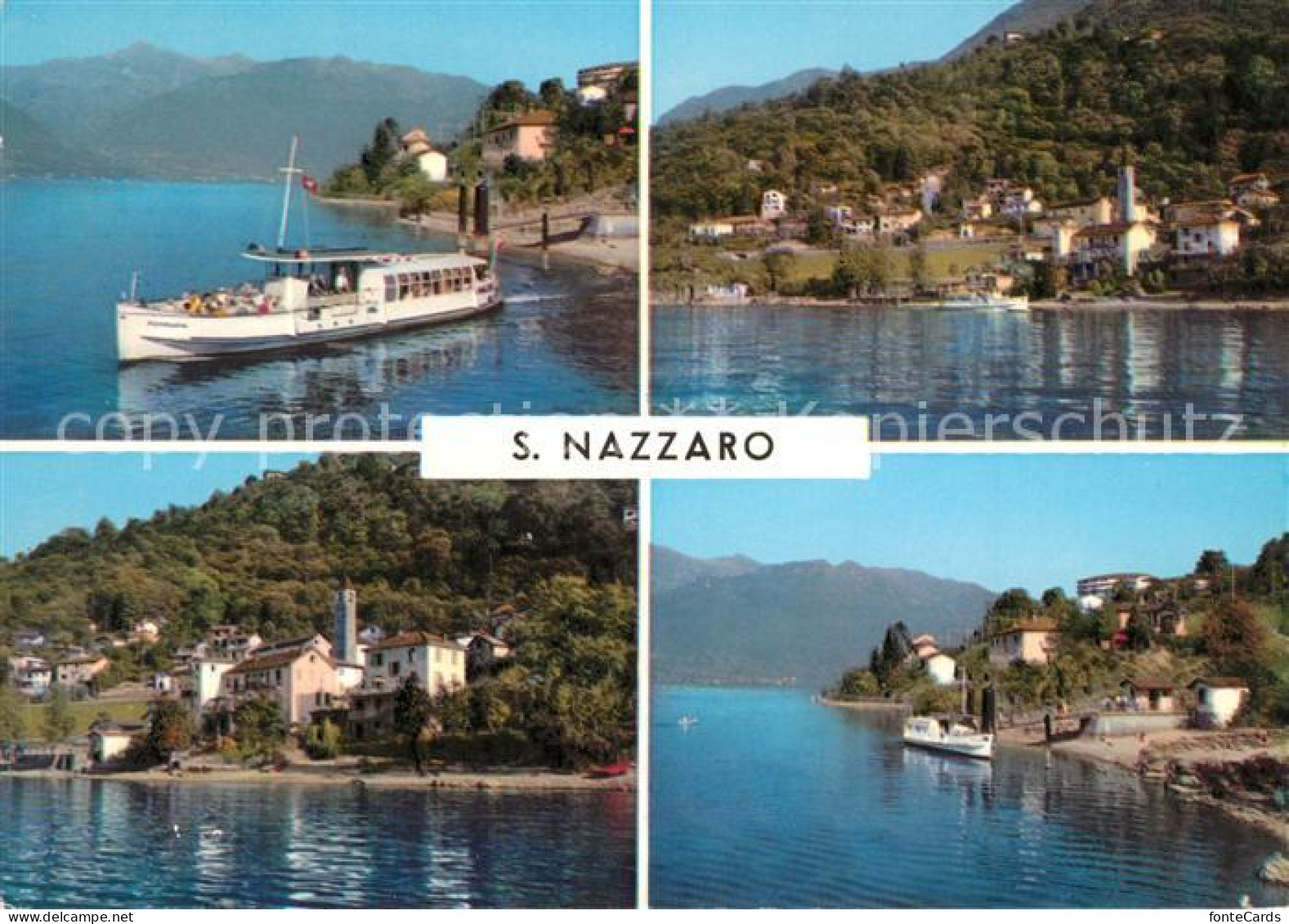 13241107 San Nazzaro Panorama Lago Maggiore Fahrgastschiff San Nazzaro - Andere & Zonder Classificatie