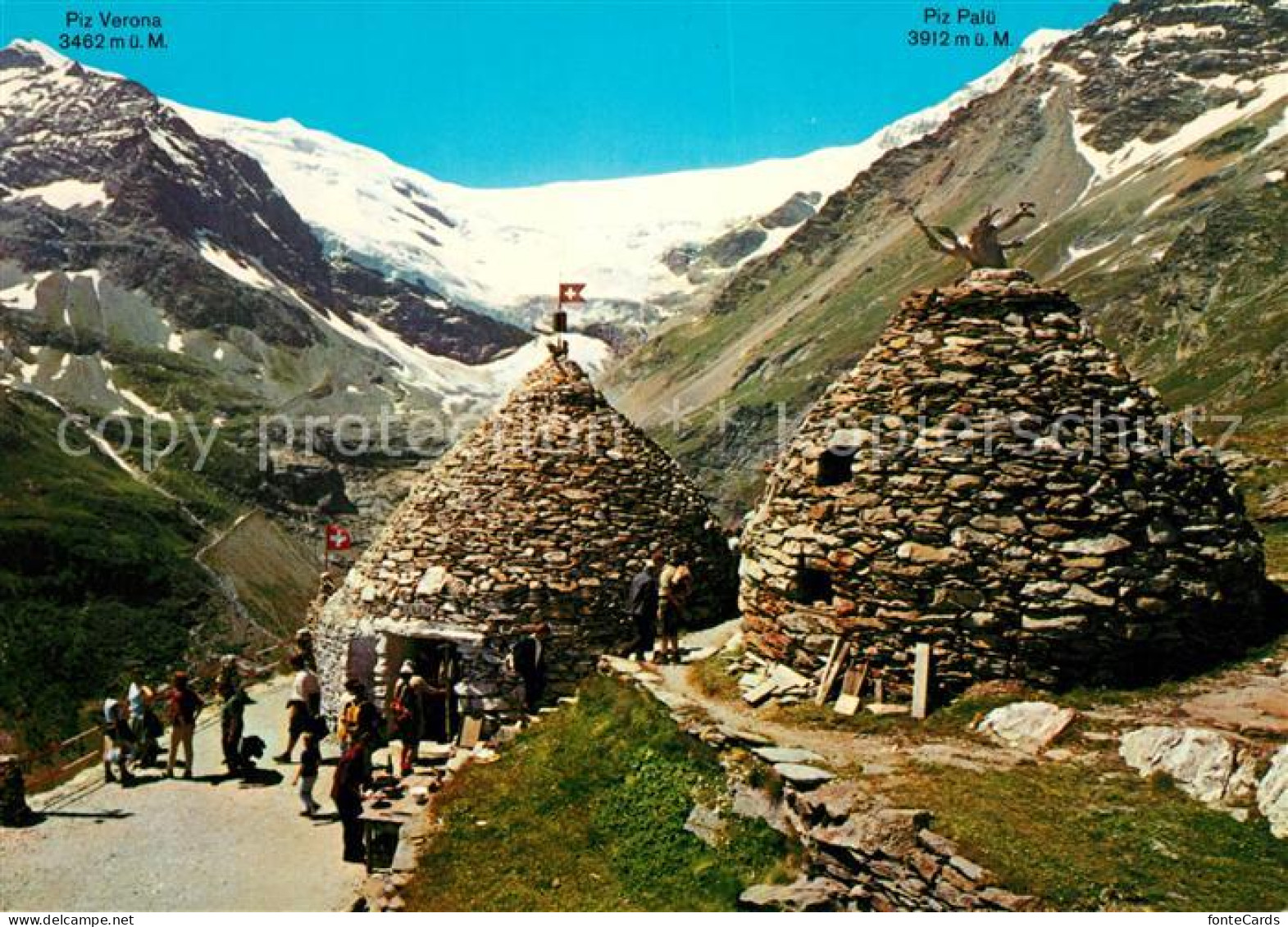 13238307 Alp Gruem Restaurant Sassal Masone Mit Paluegletscher Alp Gruem - Otros & Sin Clasificación