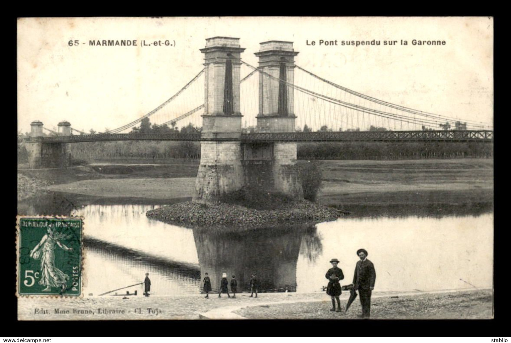 47 - MARMANDE - LE PONT SUSPENDU - Marmande