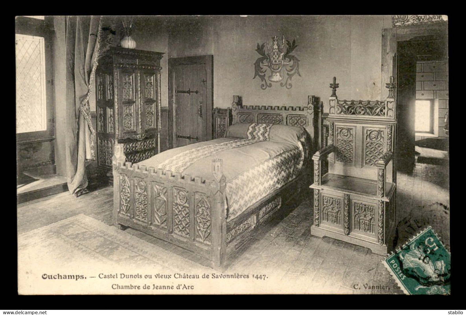 41 - OUCHAMPS - CASTEL DUNOTS OU VIEUX CHATEAU DE SAVONNIERES - CHAMBRE DE JEANNE D'ARC - Autres & Non Classés