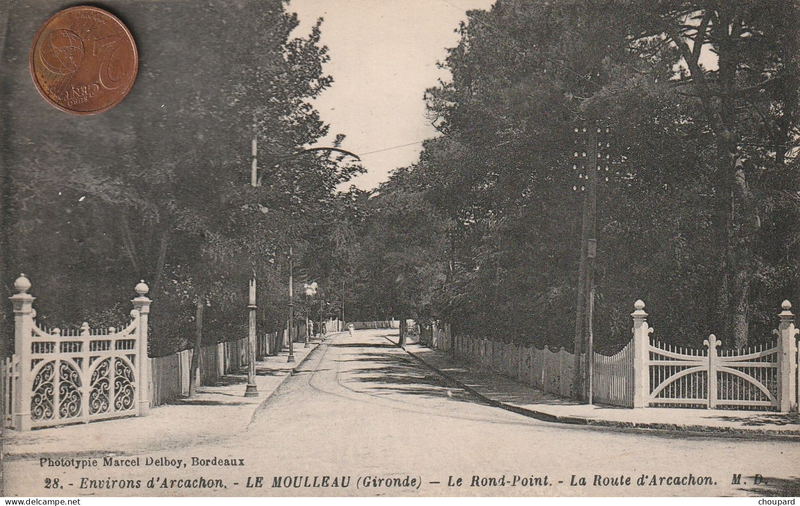 33 - Carte Postale Ancienne De  LE MOULLEAU   Le Rond Point - Autres & Non Classés