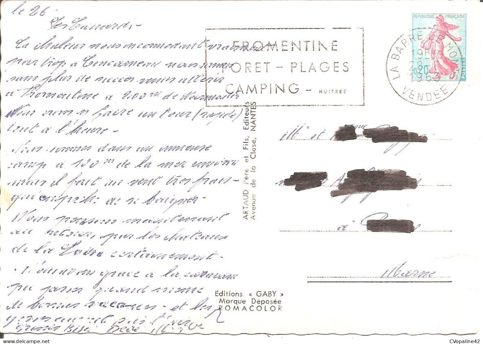BEAUVOIR-SUR-MER (85) Carte Multivues De 1963  CPSM GF - Beauvoir Sur Mer