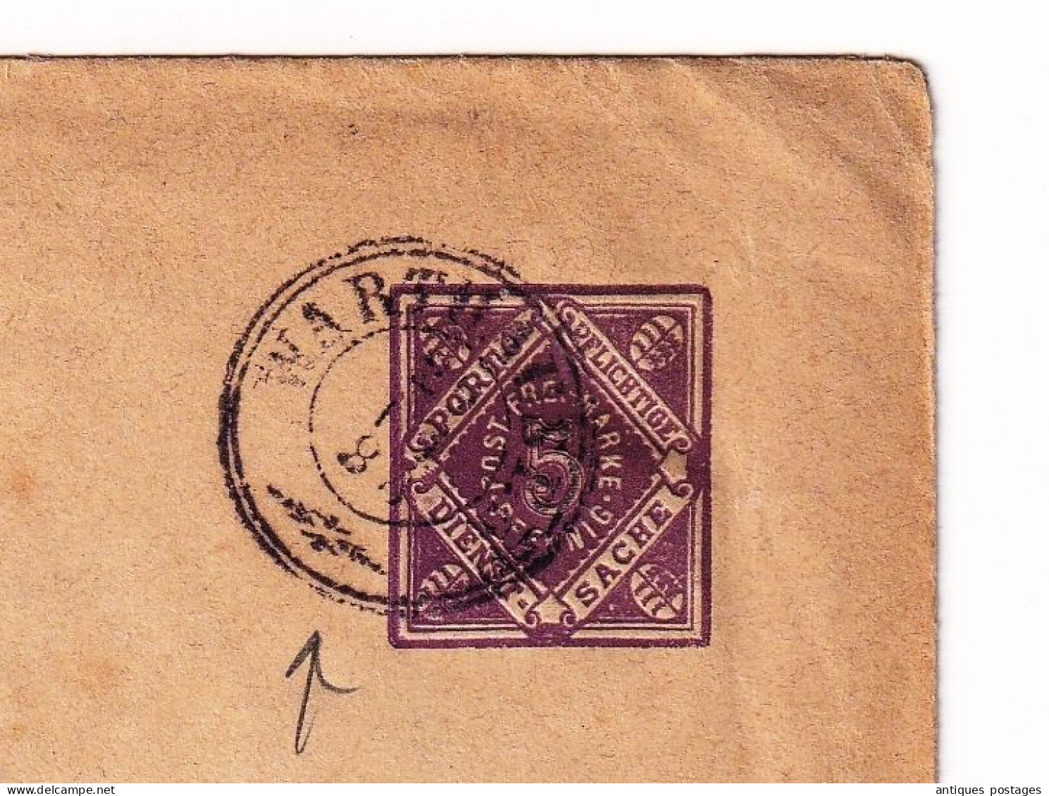 Postal Stationery 1888 Warthausen Ochsenhausen Deutschland Allemagne - Enveloppes