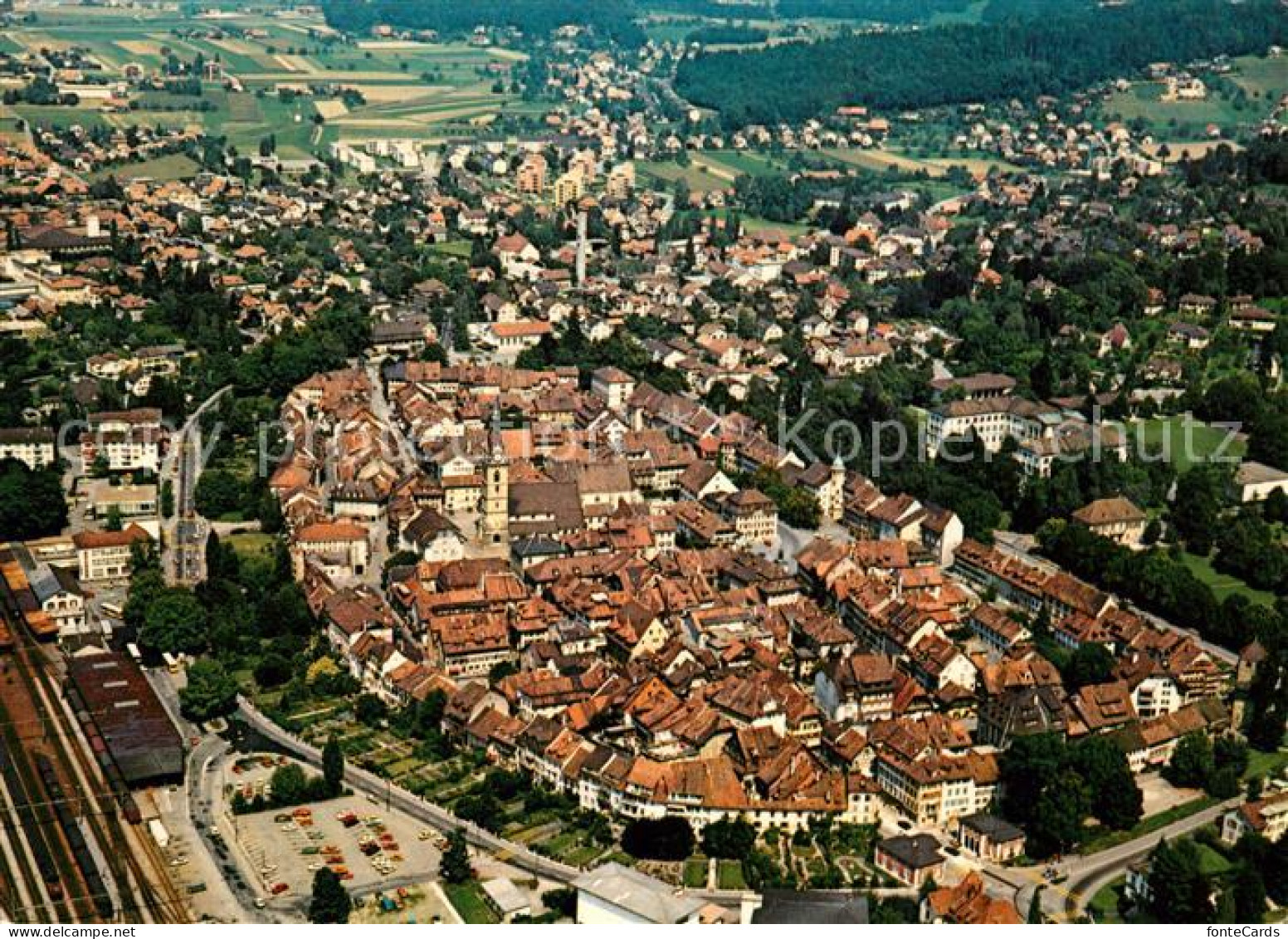 13235367 Zofingen Fliegeraufnahme Altstadt Zofingen - Autres & Non Classés