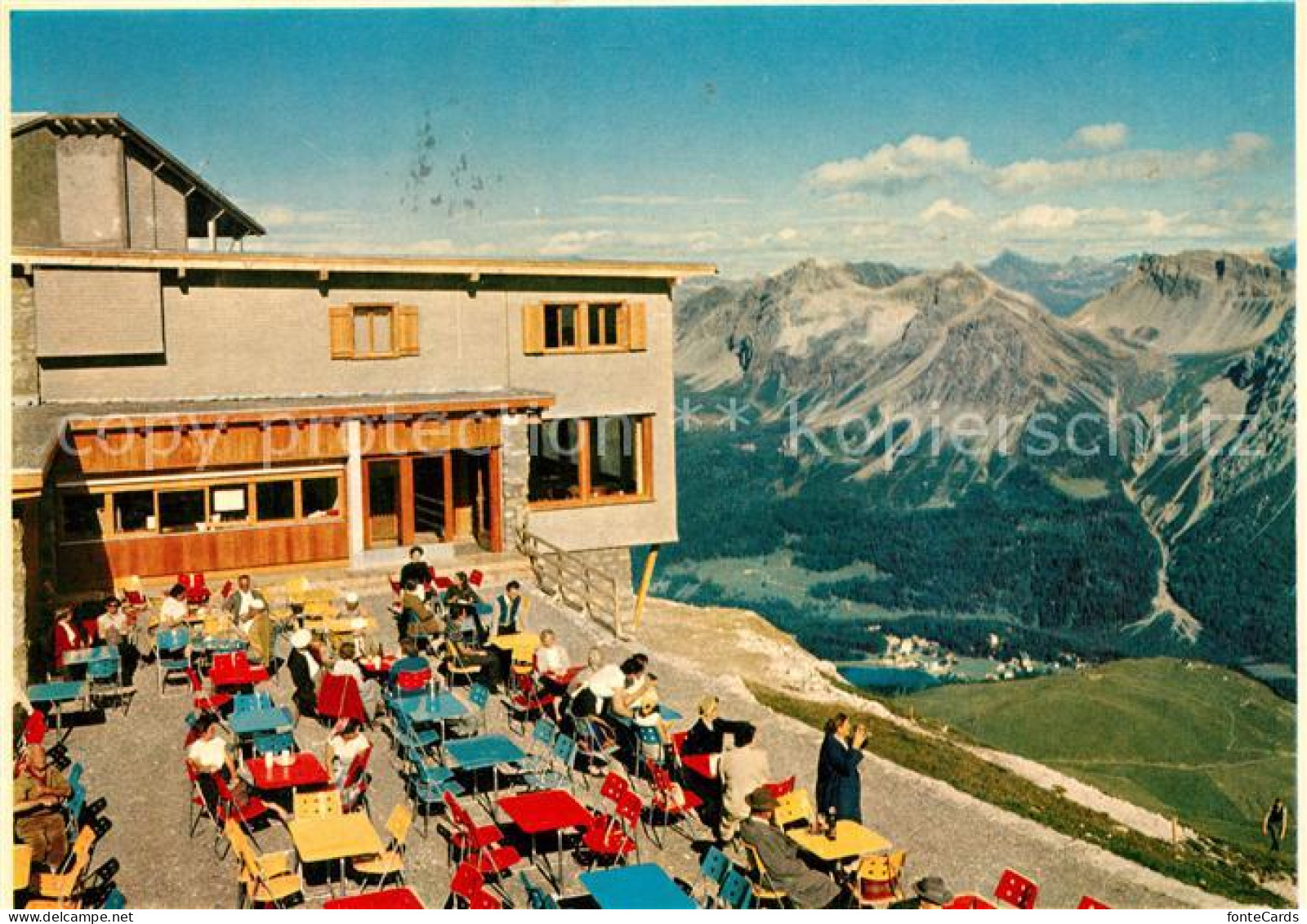 13235327 Arosa GR Terrasse Weisshorngipfel Restaurant Arosa GR - Autres & Non Classés