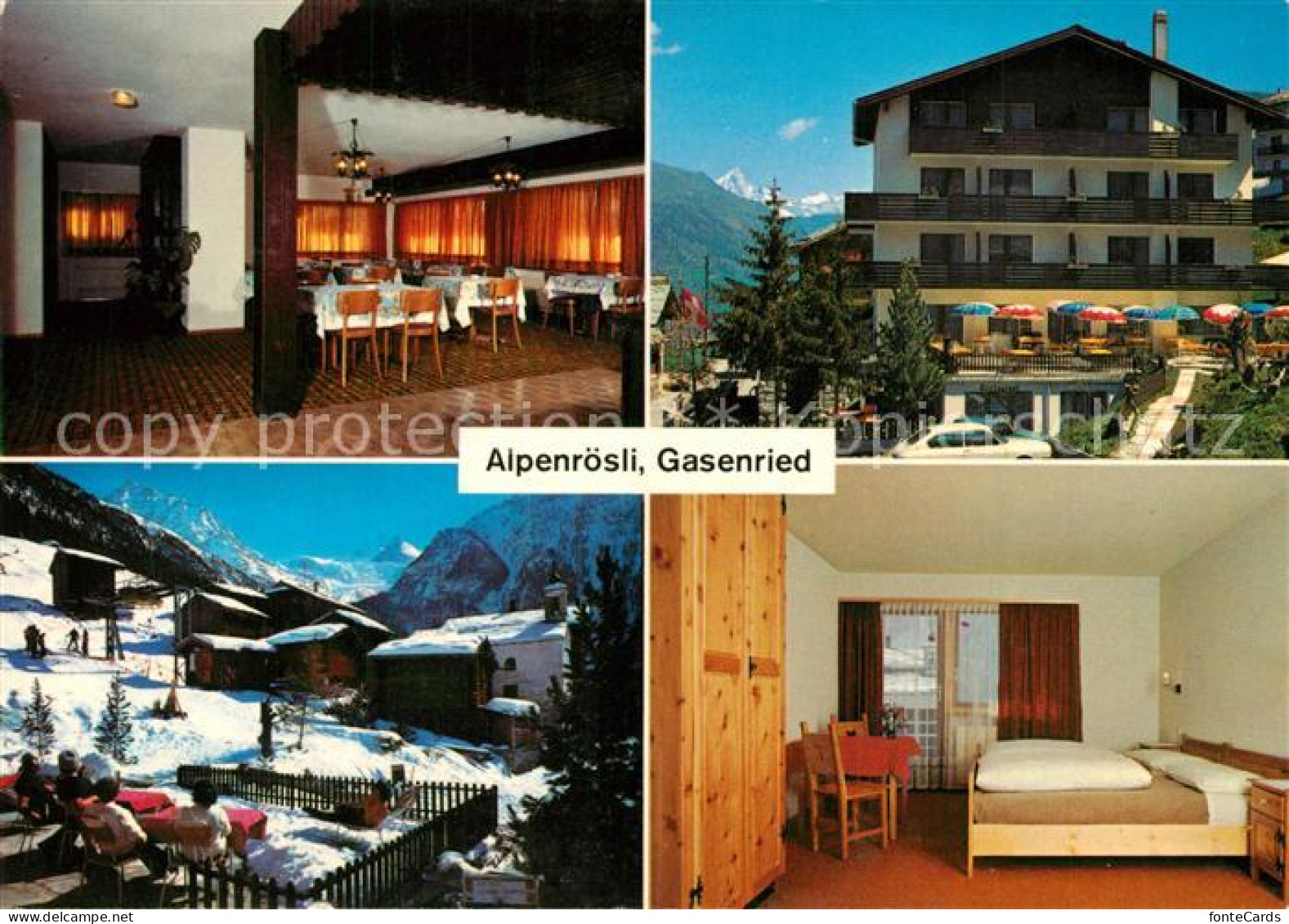 13235047 Gasenried Hoteel Restaurant Alpenroesli Gastraum Zimmer Gasenried - Sonstige & Ohne Zuordnung