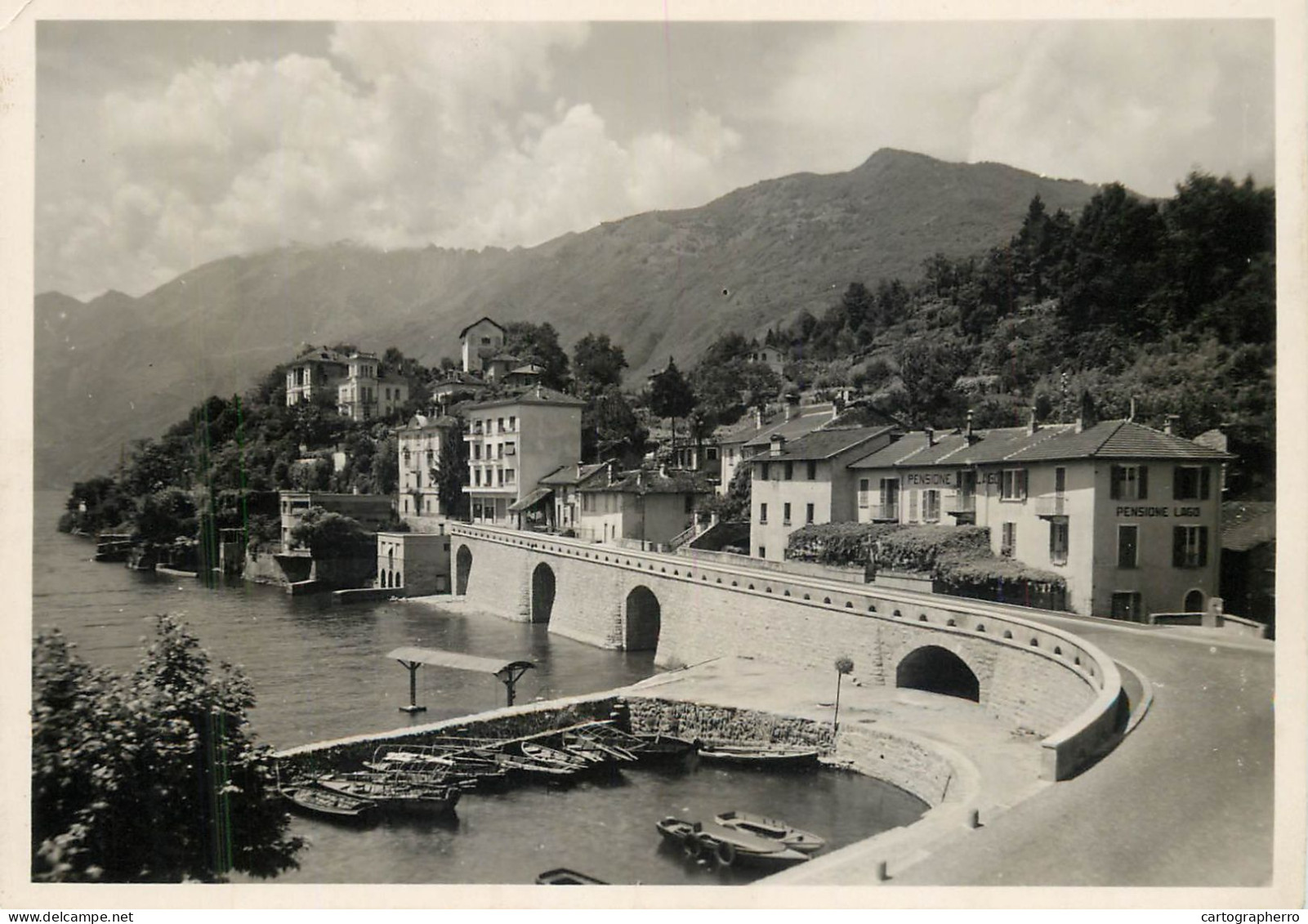 Postcard Switzerland Hotel Lago Ascona Restaurant - Sonstige & Ohne Zuordnung