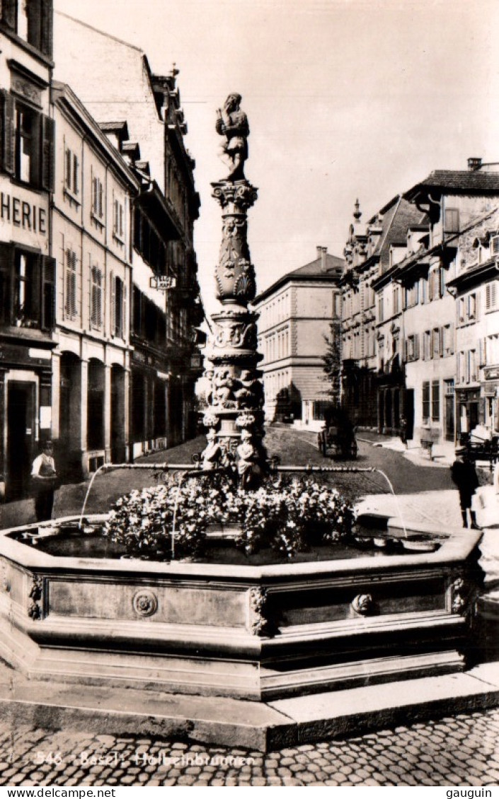 CPSM - BÂLE - Holbeinbrunnen ...Edition X.Frey (format 9x14) - Bâle