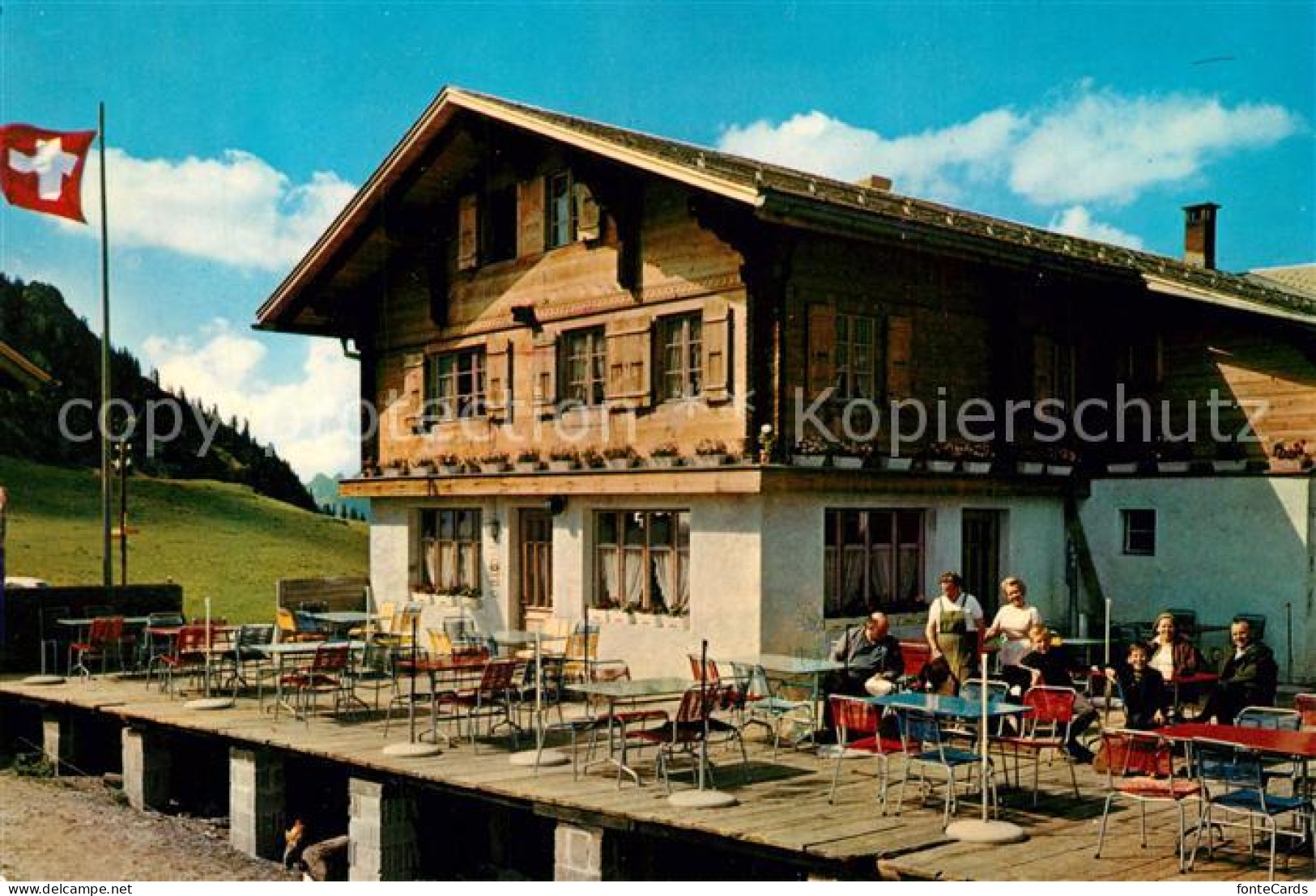 13234709 Saanenmoeser Saanen Bergrestaurant Hornberg Sonnenterrasse Saanenmoeser - Autres & Non Classés