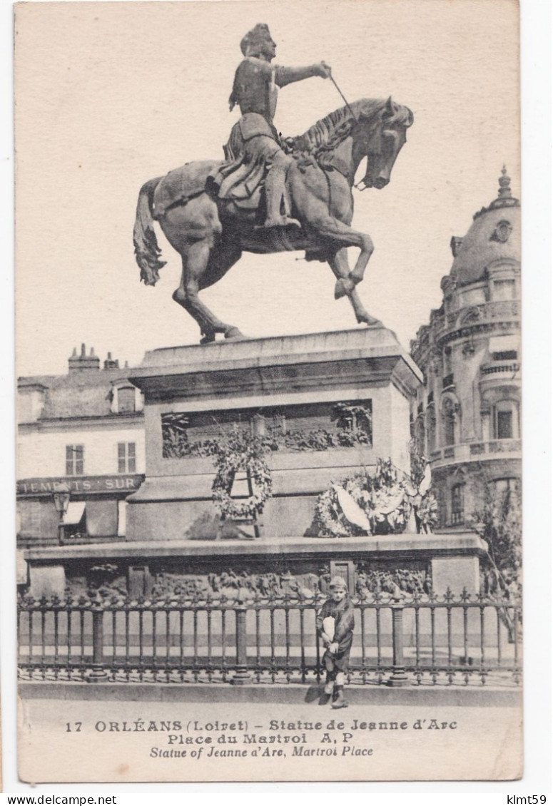 Orléans - Statue De Jeanne D'Arc - Place Du Martroi - Orleans