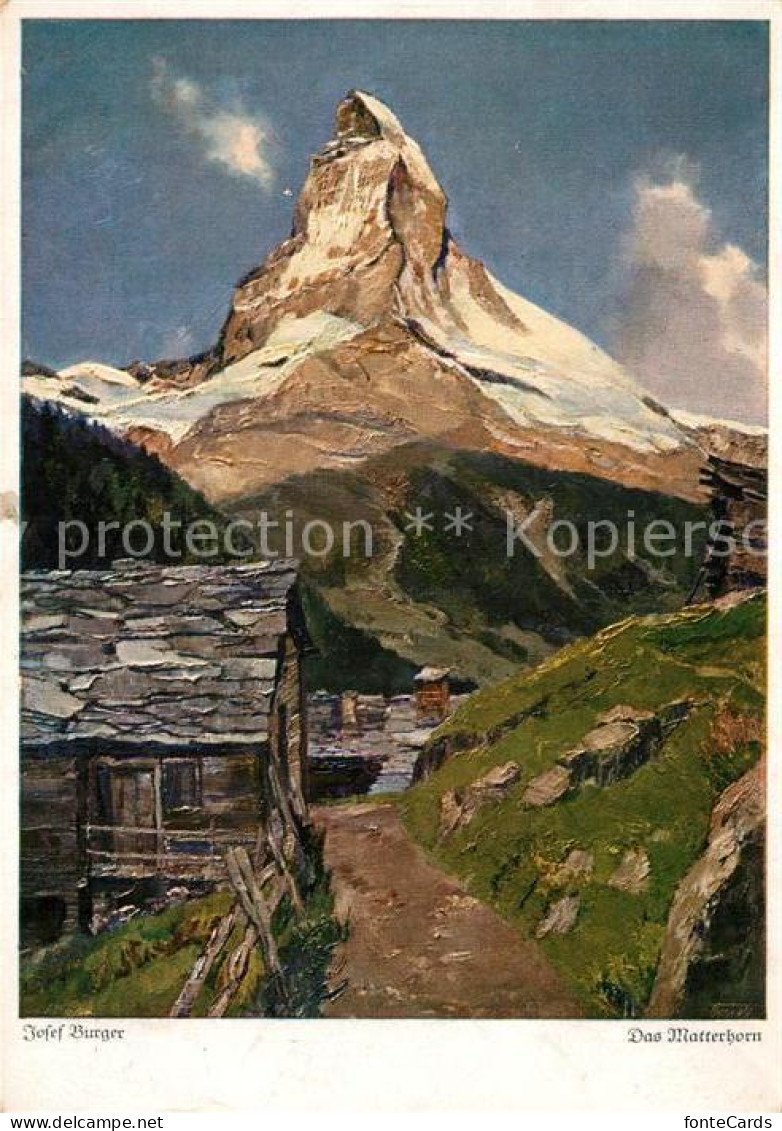 13229237 Matterhorn VS Motiv Kuenstlerkarte Matterhorn VS - Other & Unclassified