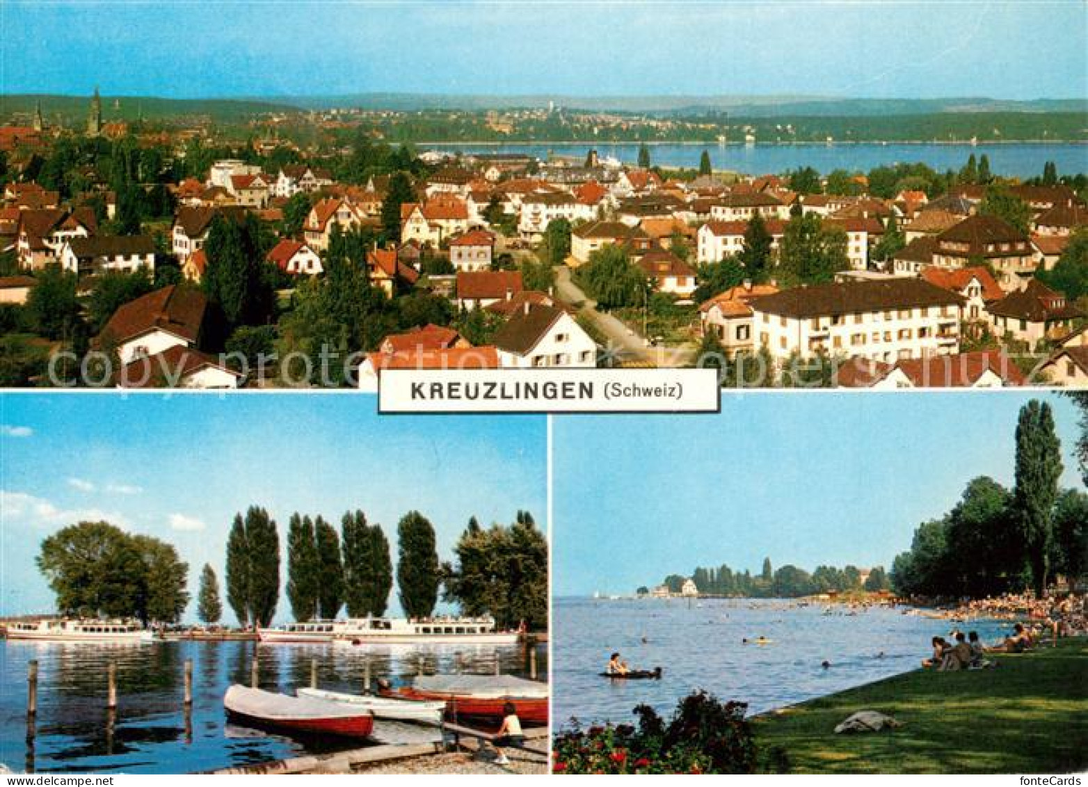 13227017 Kreuzlingen TG Blick Auf Konstanz Hafen Strandbad Kreuzlingen TG - Sonstige & Ohne Zuordnung