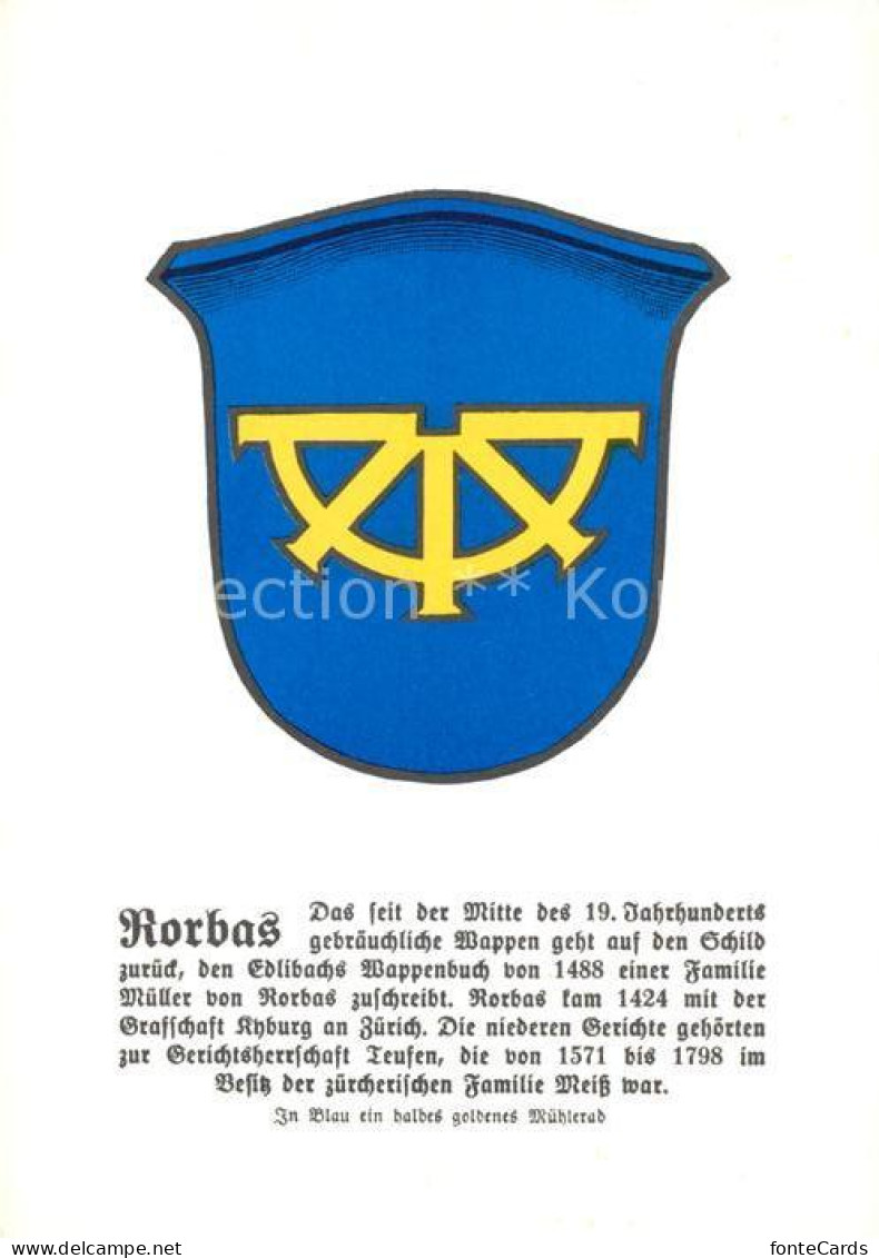 13226419 Rorbas Stadtwappen Rorbas - Other & Unclassified