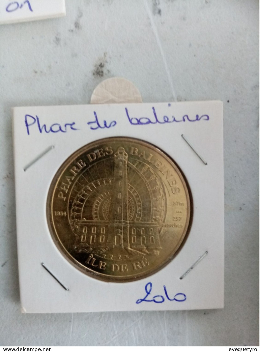 Médaille Touristique Monnaie De Paris 17 Phare Des Baleines 2010 - 2010