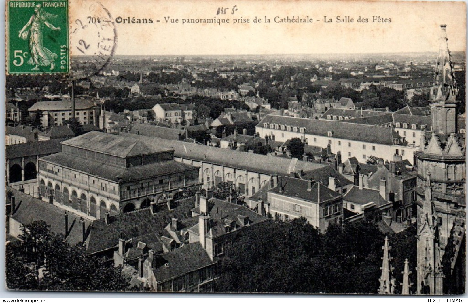 45 ORLEANS - Vue De La Salle Des Fetes Depuis La Cathedrale  - Orleans
