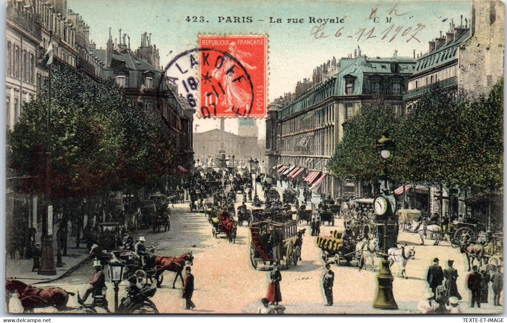 75008 PARIS - Vue De La Rue Royale. - Arrondissement: 08