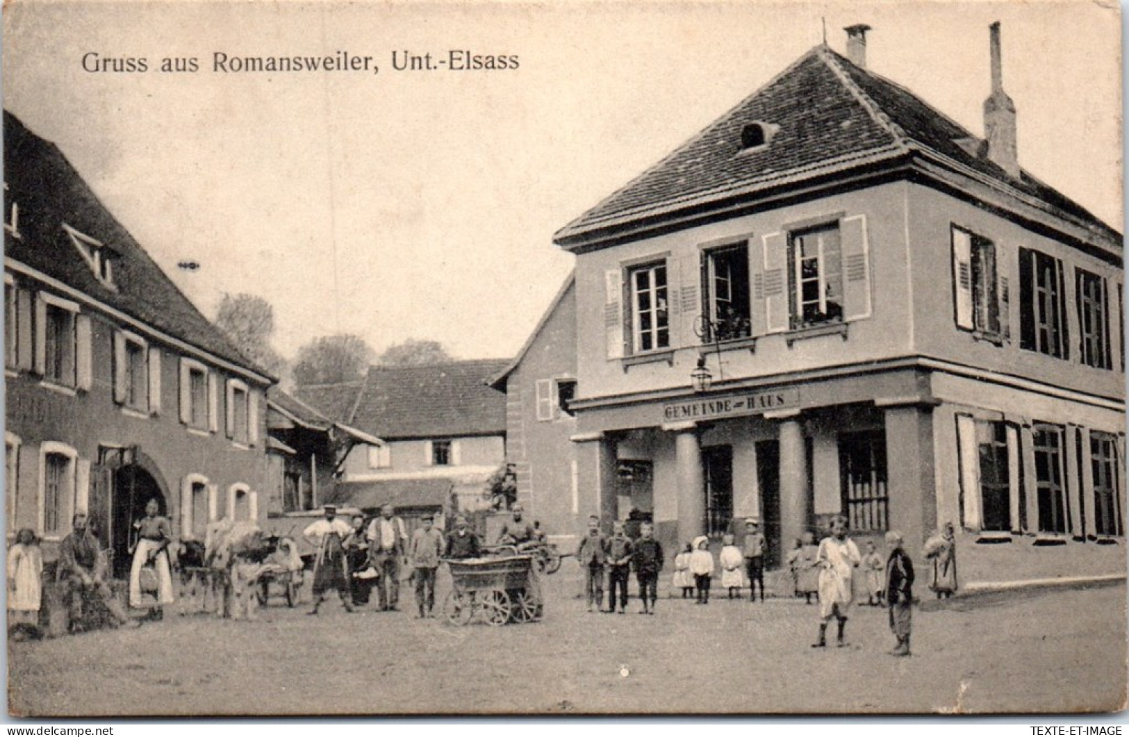 67 ROMANSWEILER - Le Centre Du Village [rare] - Autres & Non Classés