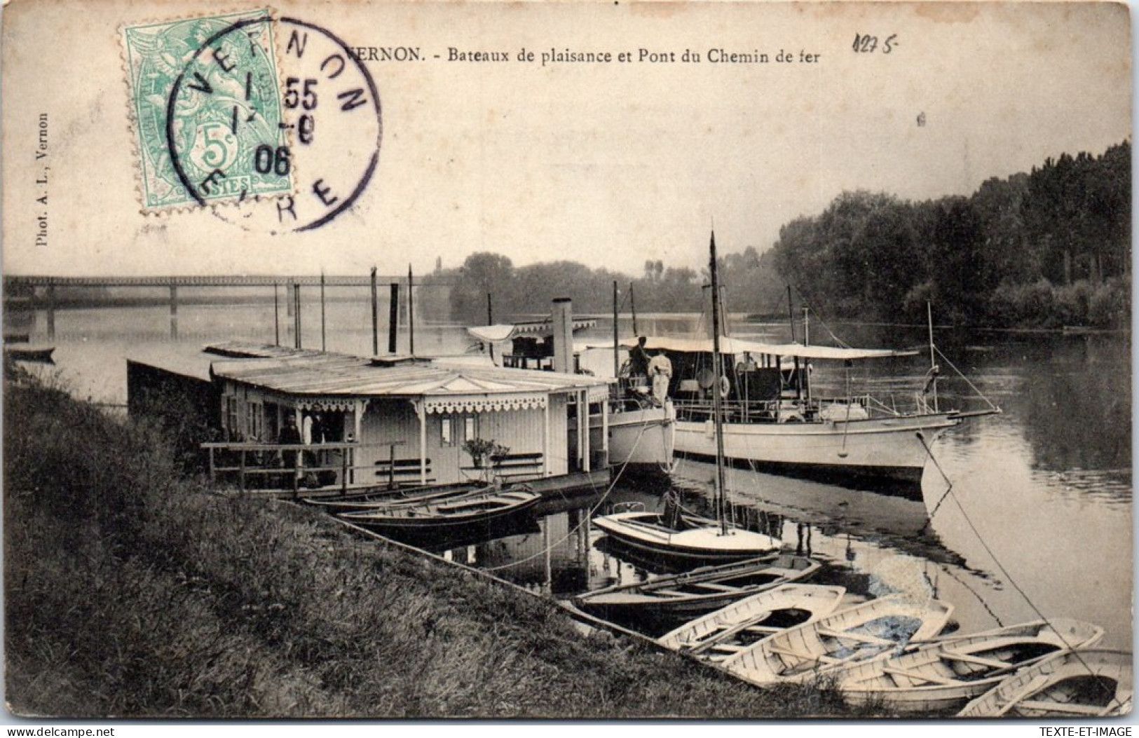 27 VERNON - Bateaux De Plaisance Et Pont Du Chemin De Fer  - Vernon