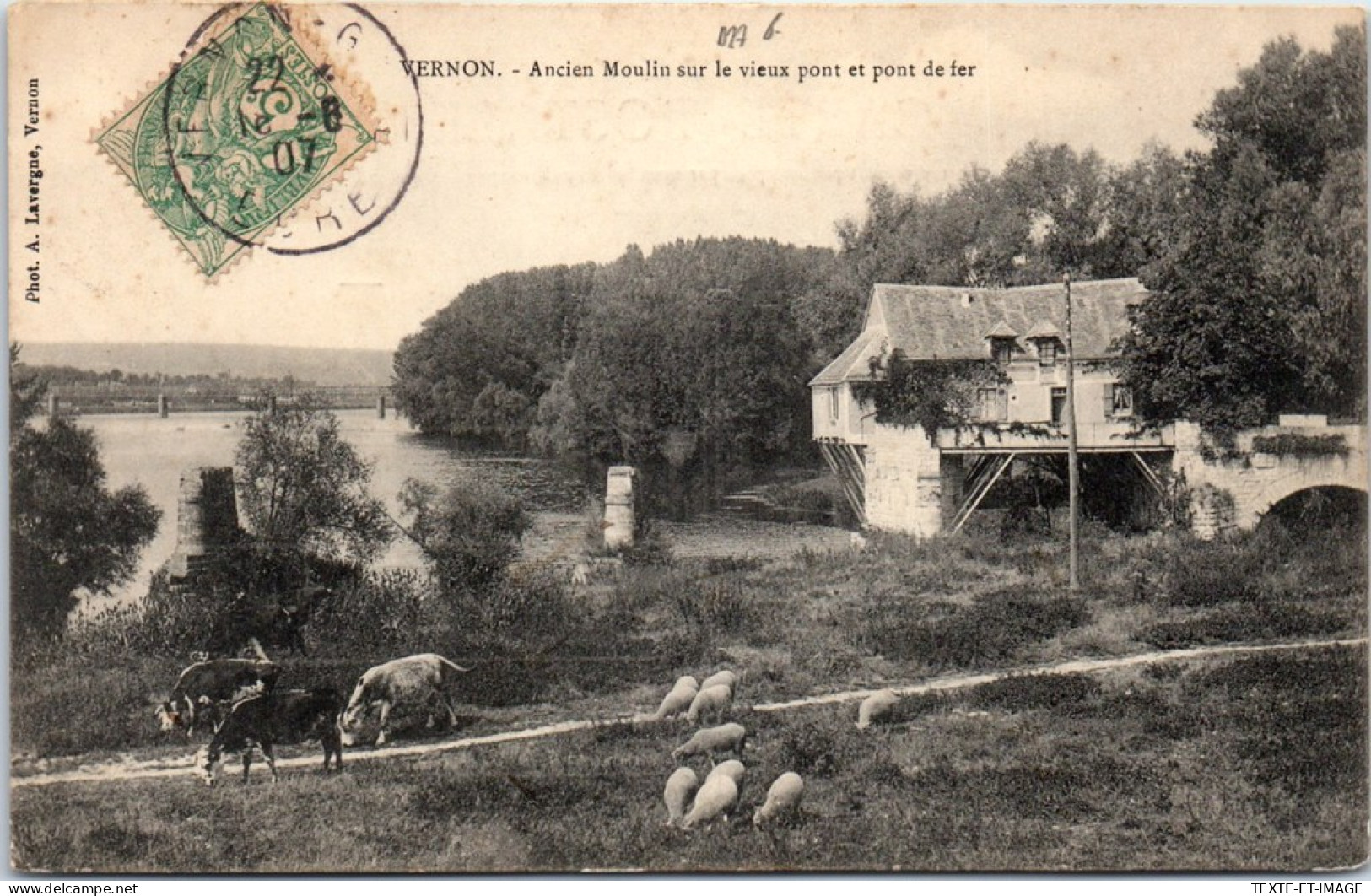 27 VERNON - Ancien Moulin Sur Le Vieux Pont  - Vernon