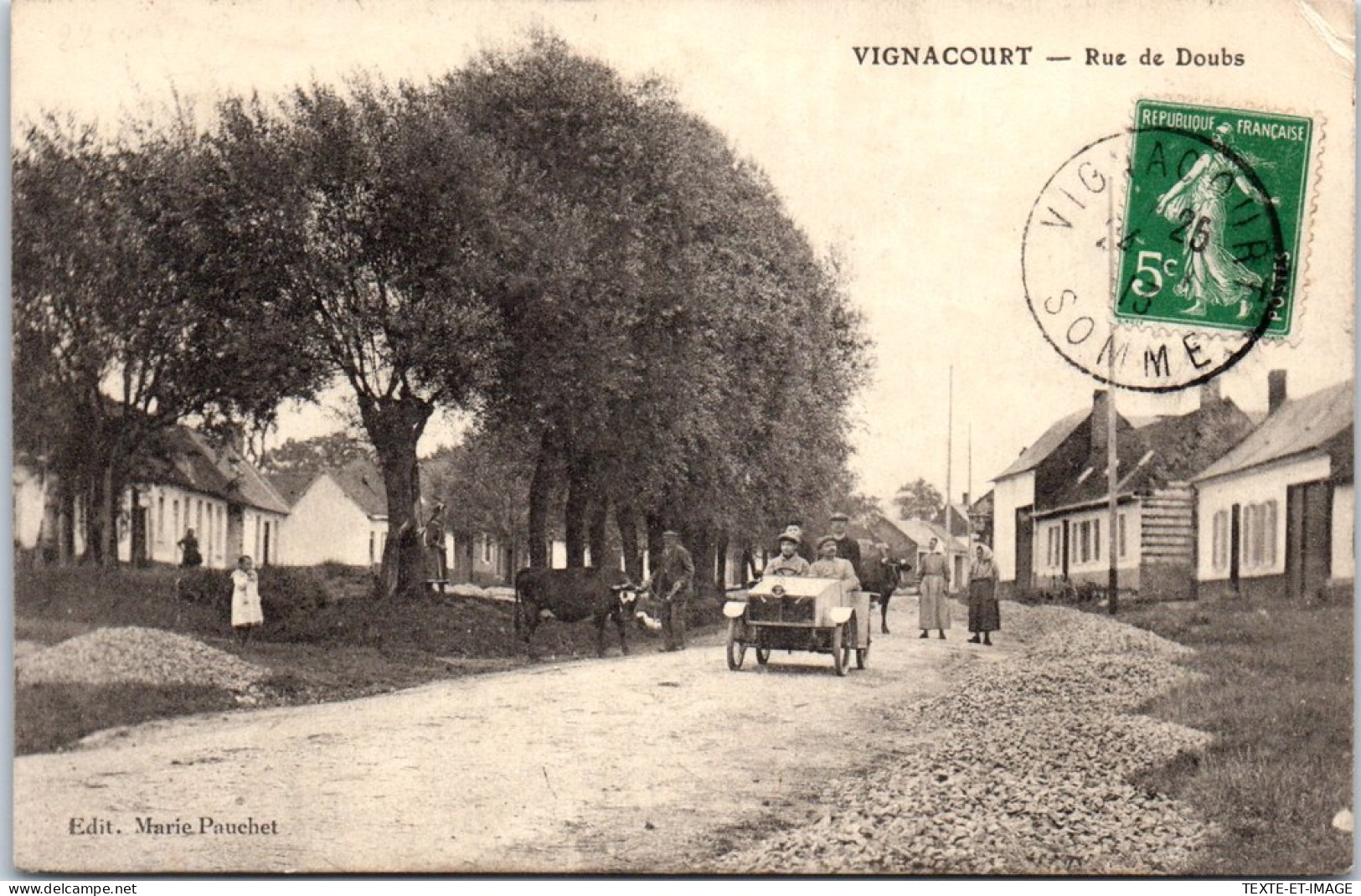 80 VIGNACOURT - La Rue De Doubs  - Vignacourt