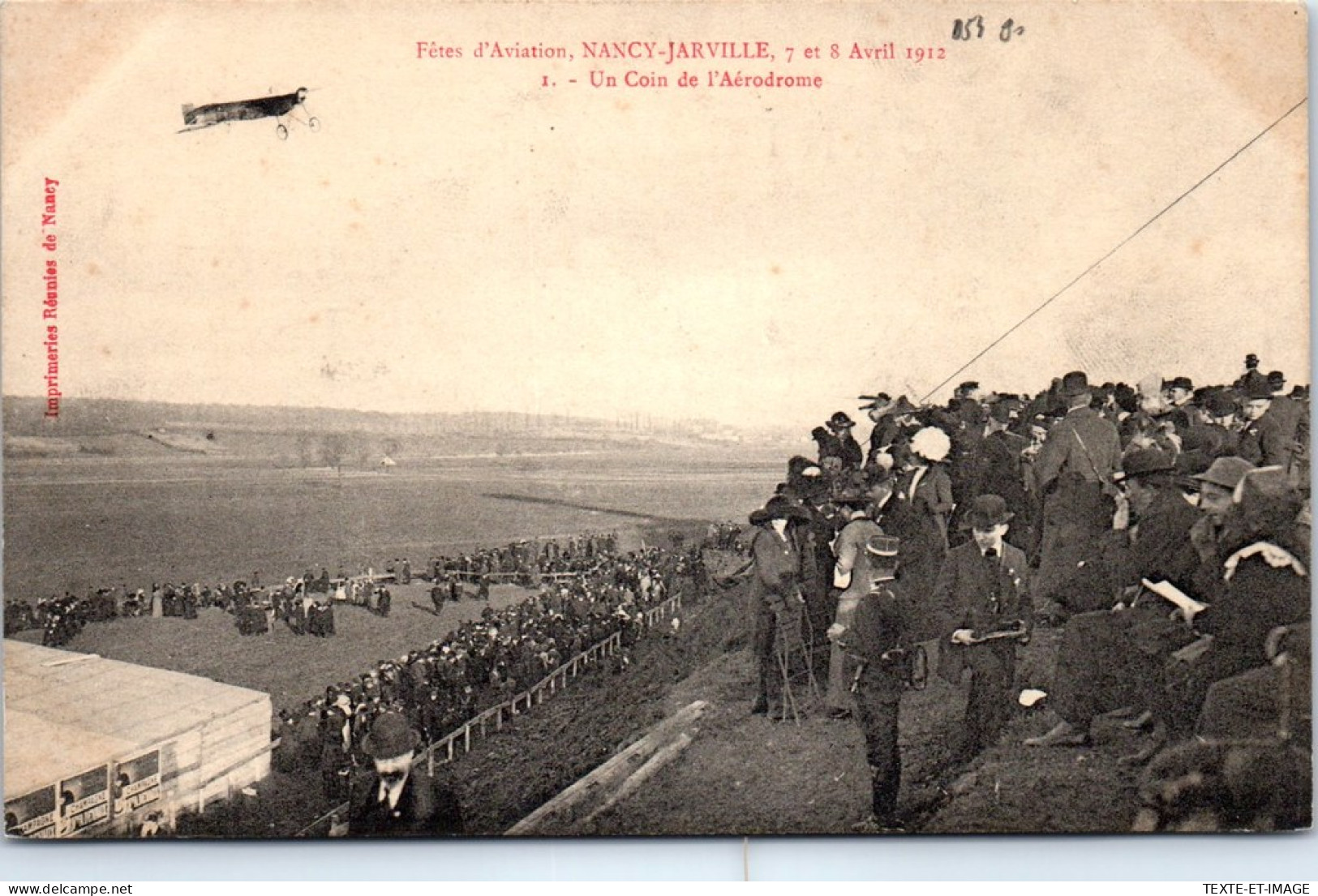 54 NANCY JARVILLE - Fete D'aviation 1912, L'aerodrome  - Nancy