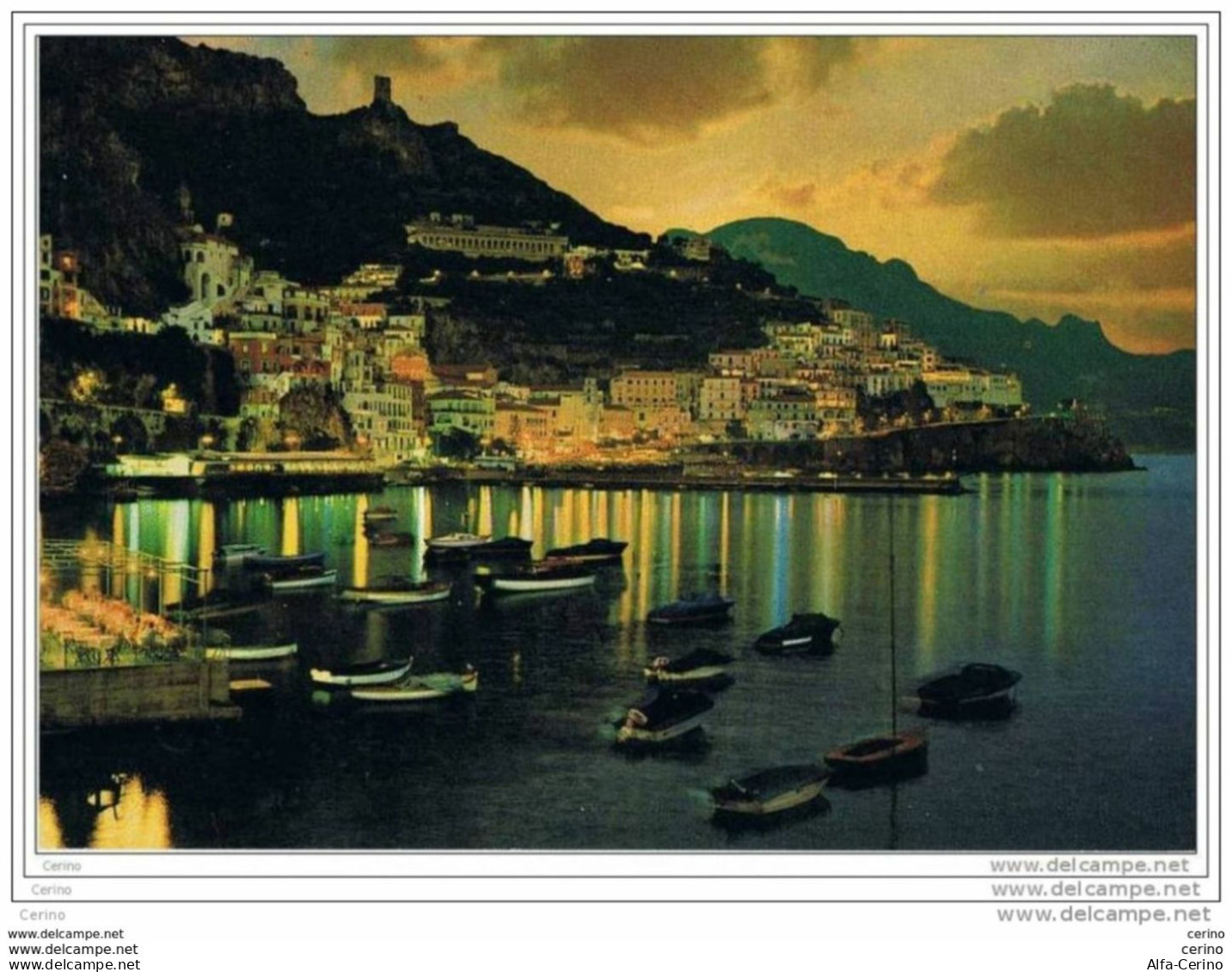 AMALFI:  PANORAMA  NOTTURNO  -  FG - Salerno