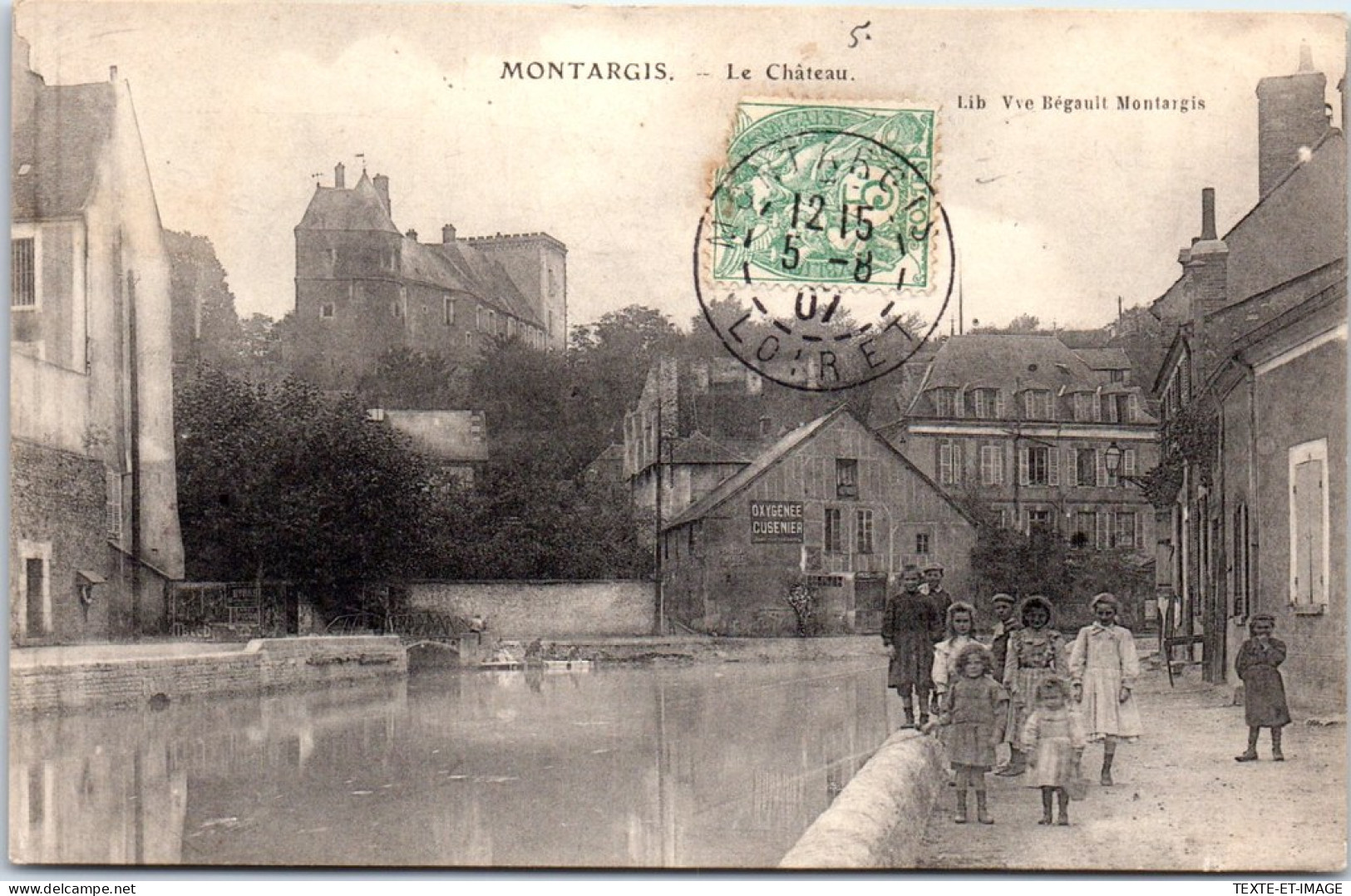 45 MONTARGIS - Vue Sur Le CHATEAUdepuis Le Canal  - Montargis