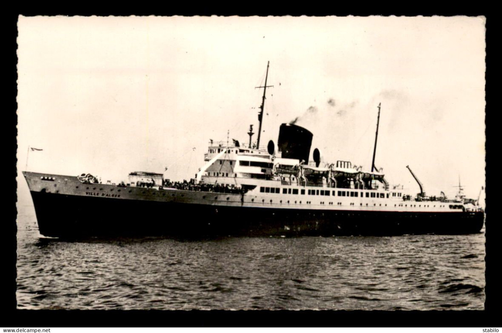 BATEAUX - PAQUEBOT - VILLE D'ALGER - CIE GENERALE TRANSATLANTIQUE FRENCH LINE - Steamers