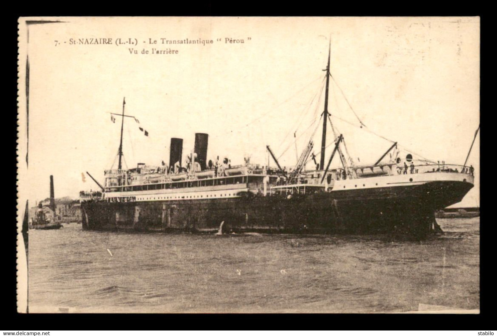 BATEAUX - PAQUEBOT - PEROU - ST-NAZAIRE - Paquebots