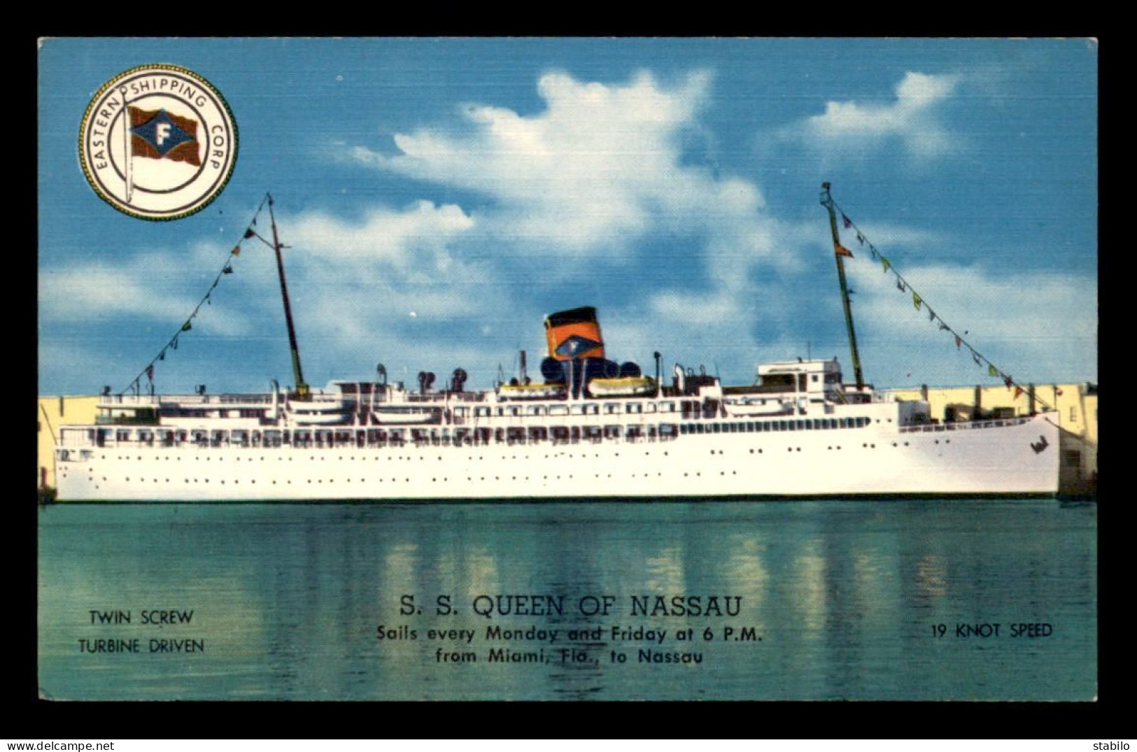 BATEAUX - PAQUEBOT - S.S QUEEN OF NASSAU - Paquebots