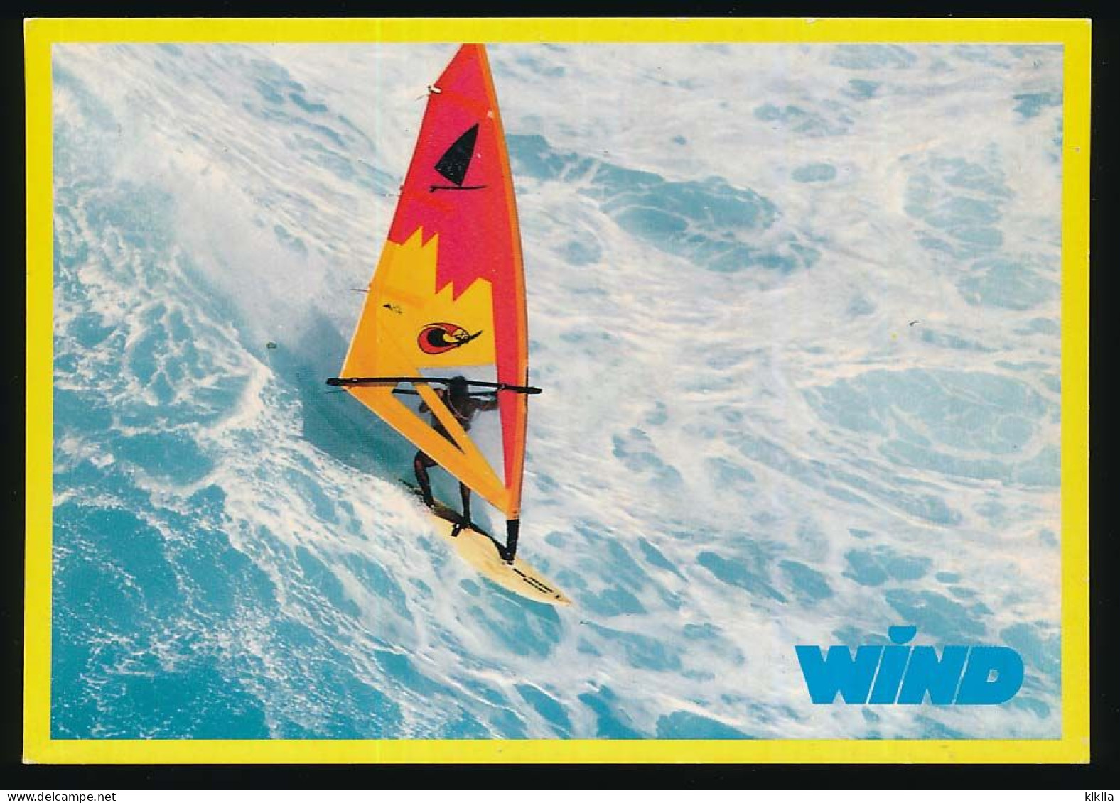 Carton 10.5 X 15 Sport Planche à Voile Wind Magazine Mike Waltze Photographe Arnaud De Rosnay - Voile