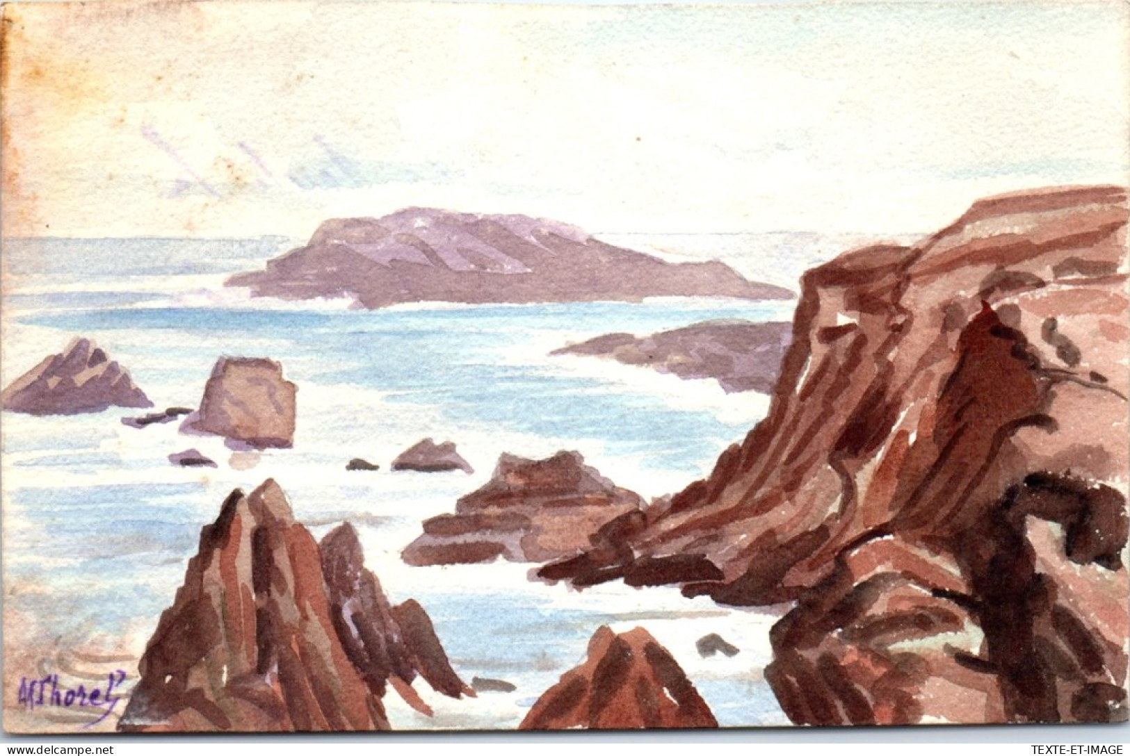 ILLUSTRATEUR - THOREL - Aquarelle Originale, Bord De Mer  - Andere & Zonder Classificatie