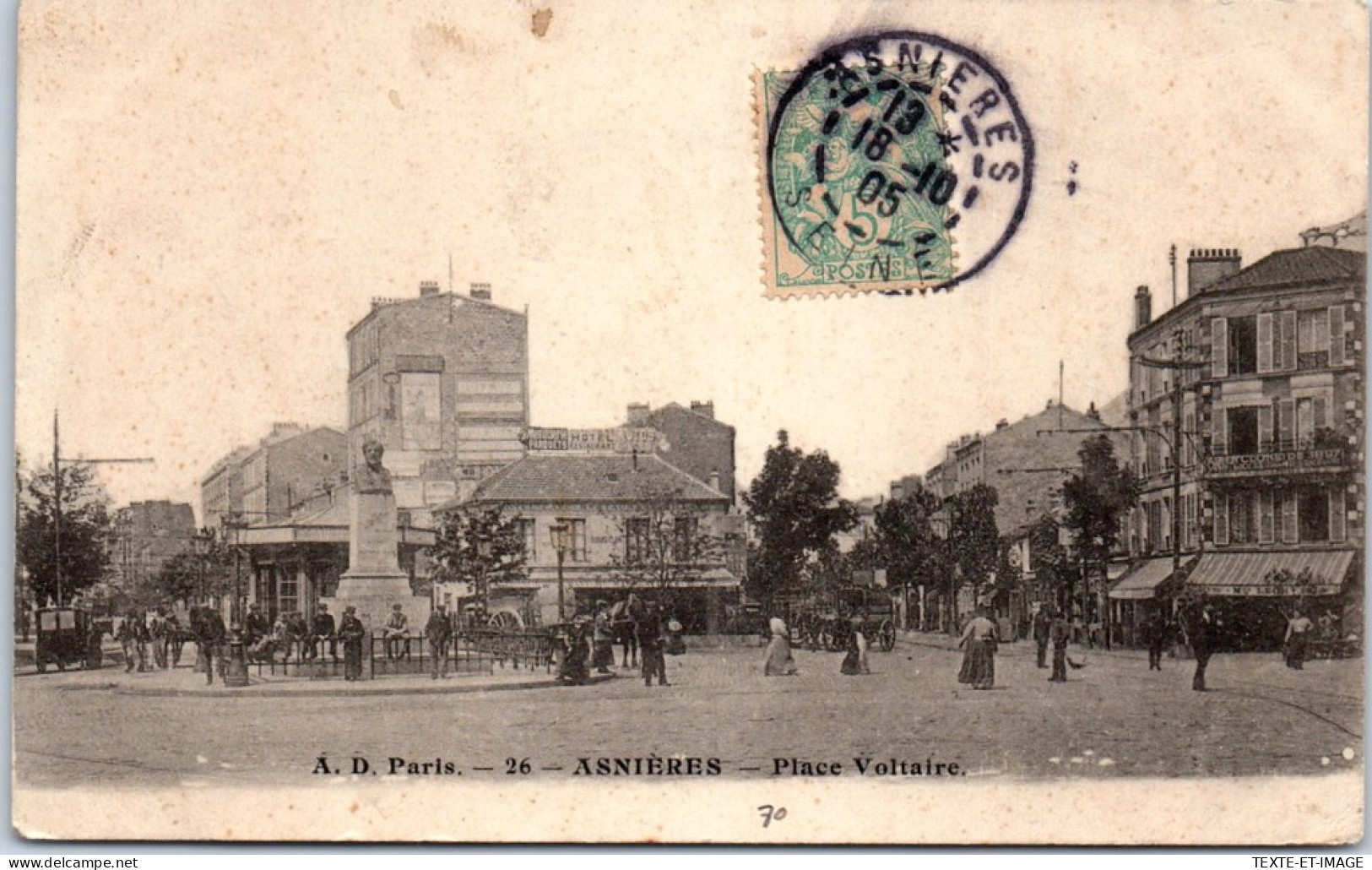 92 ASNIERES - Place Voltaire  - Asnieres Sur Seine