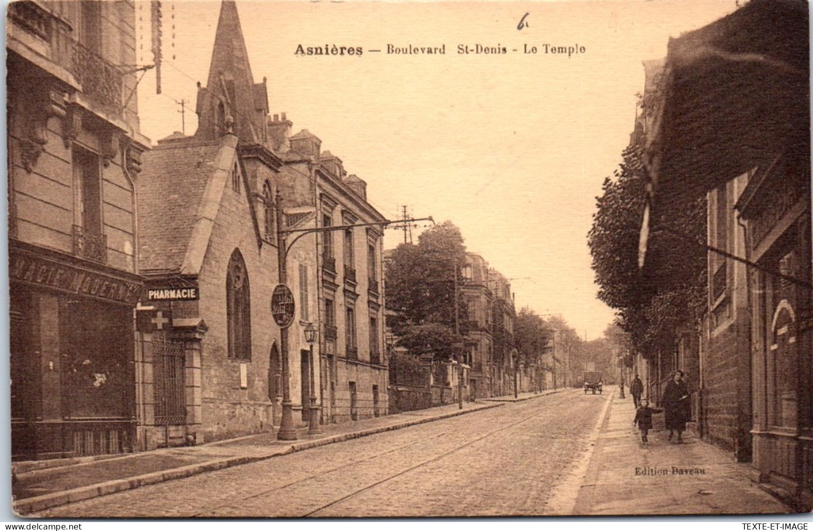 92 ASNIERES - Le Temple Boulevard Saint Denis  - Asnieres Sur Seine