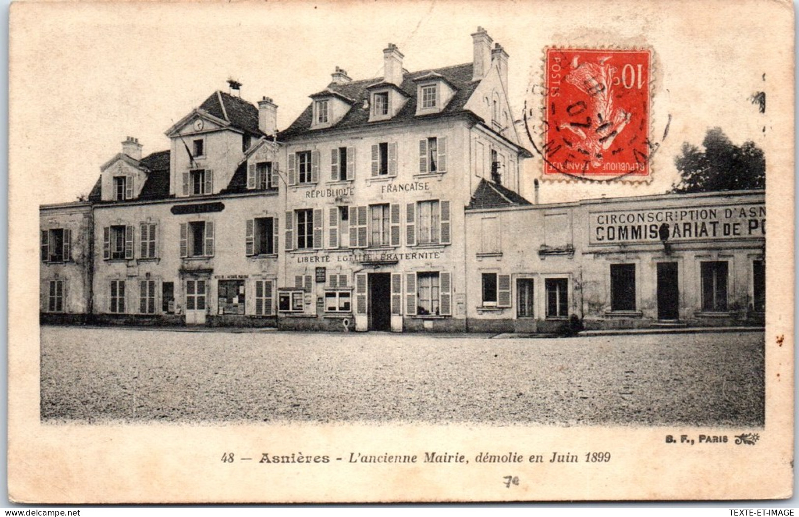 92 ASNIERES - Ancienne Mairie Demolie En 1899 - Asnieres Sur Seine