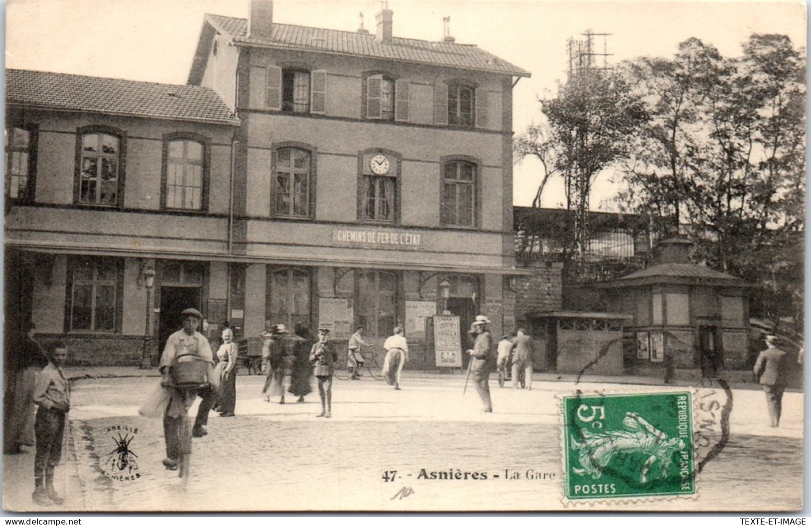 92 ASNIERES - Vue D'ensemble De La Gare  - Asnieres Sur Seine