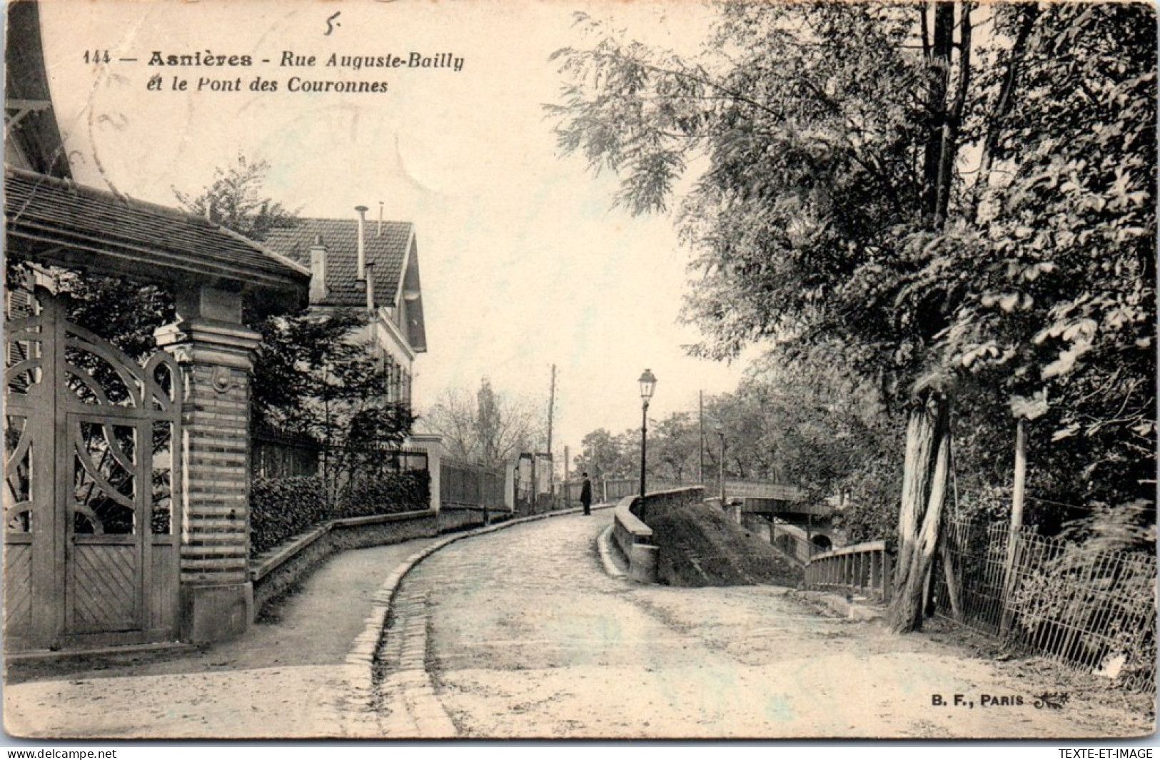 92 ASNIERES - Rue Bailly & Pont Des Couronnes  - Asnieres Sur Seine